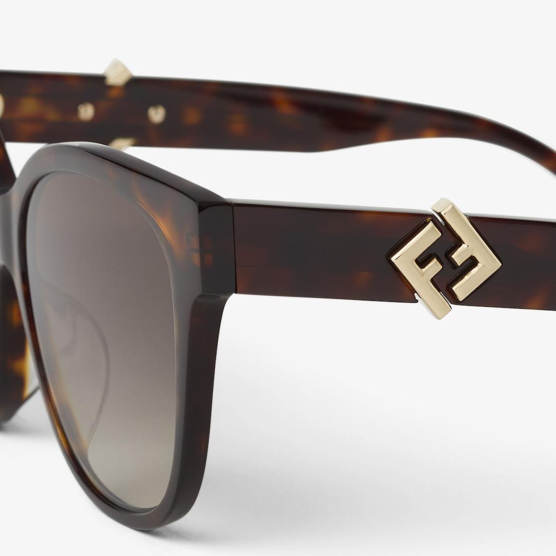 FF DiamondsLow bridge fit Havana acetate sunglasses Product Image