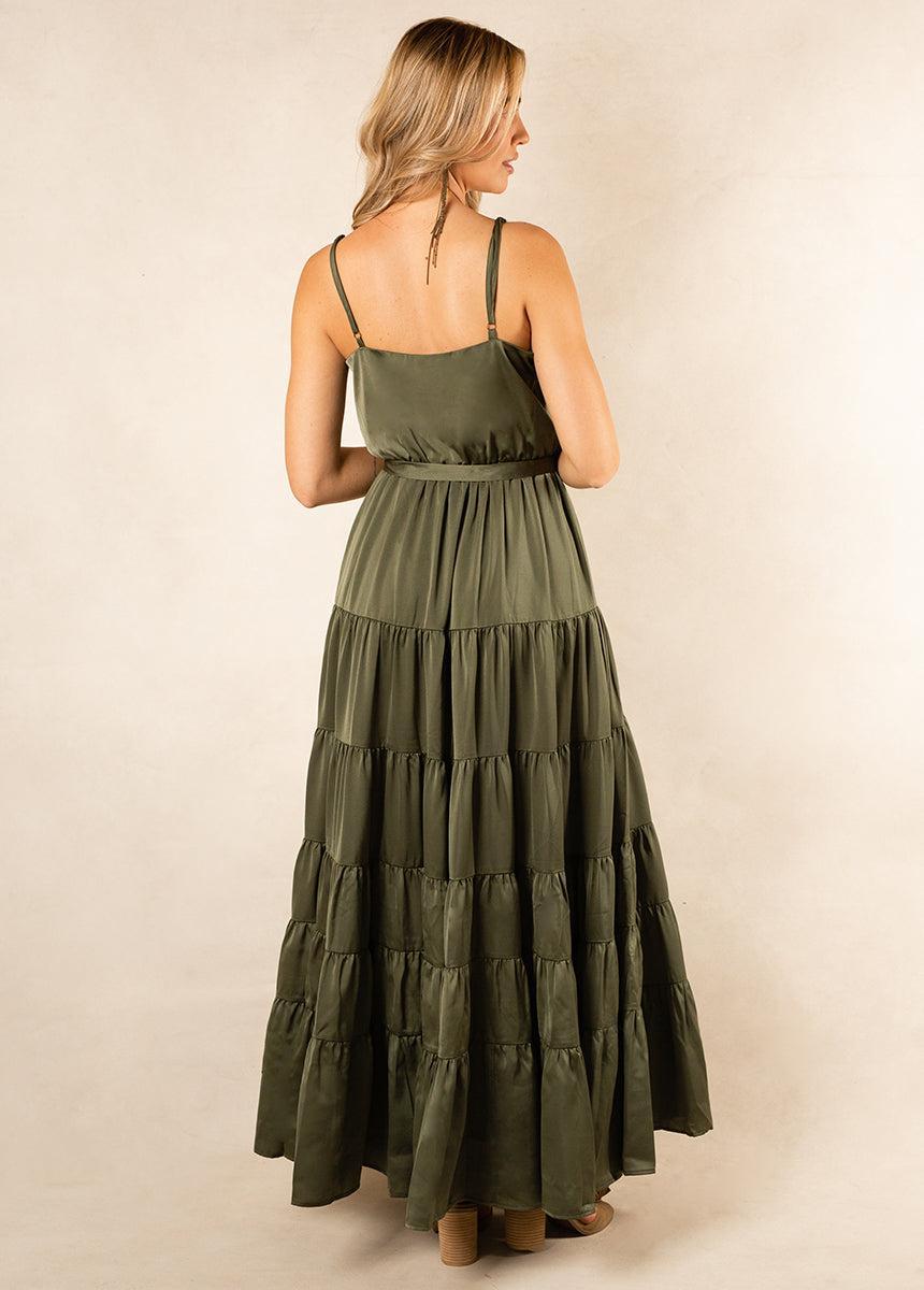 Zayla Bridesmaid Dress in Sage Female Product Image