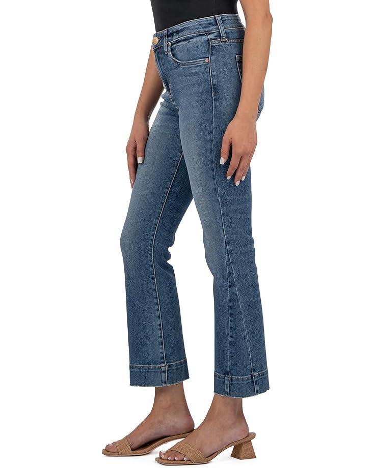 Kelsey High-Rise Ankle Wide Hem Side Bottom Inset In Defend Product Image