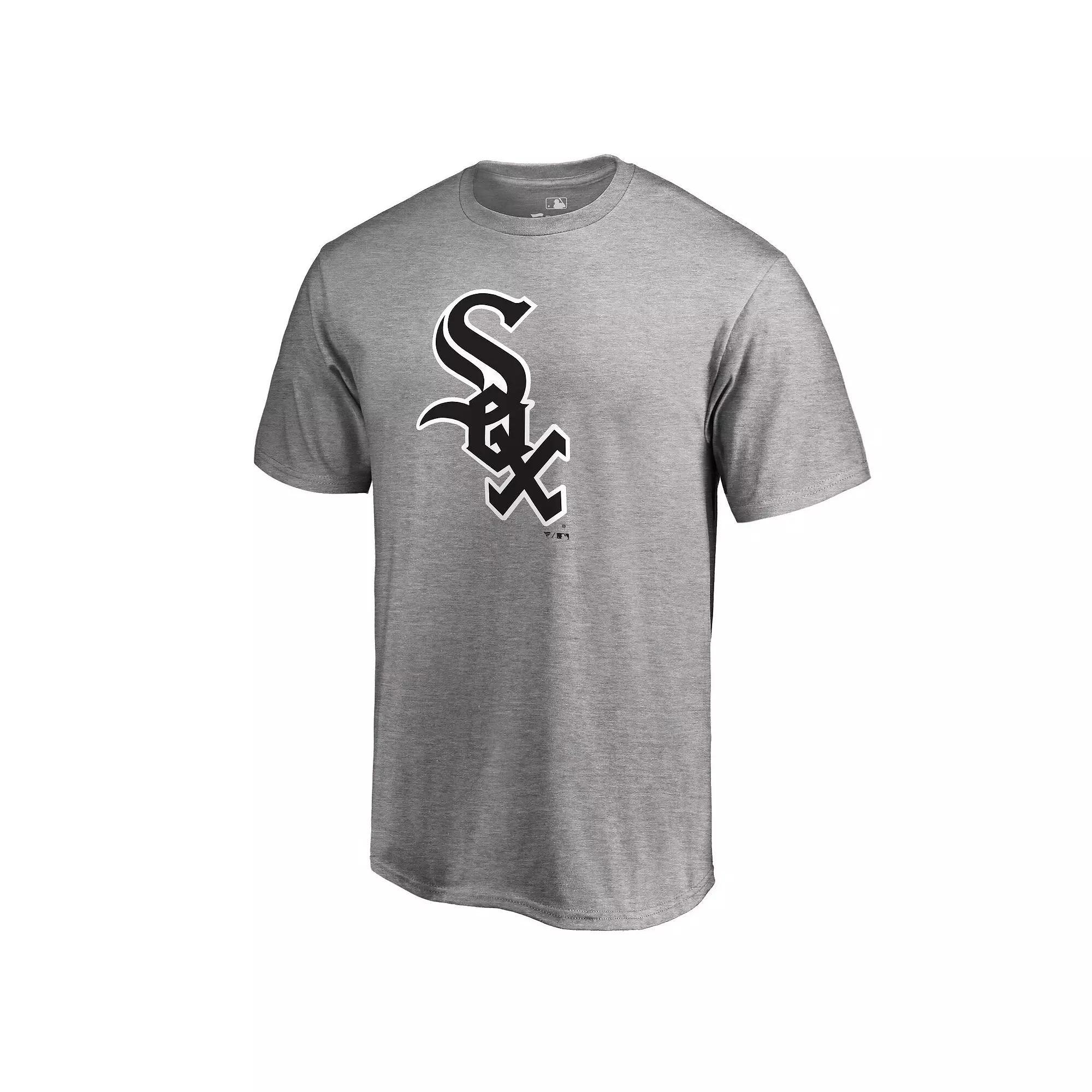 Men's Fanatics Branded Ash Chicago White Sox Team Wordmark T-Shirt, Size: XL, Grey Product Image