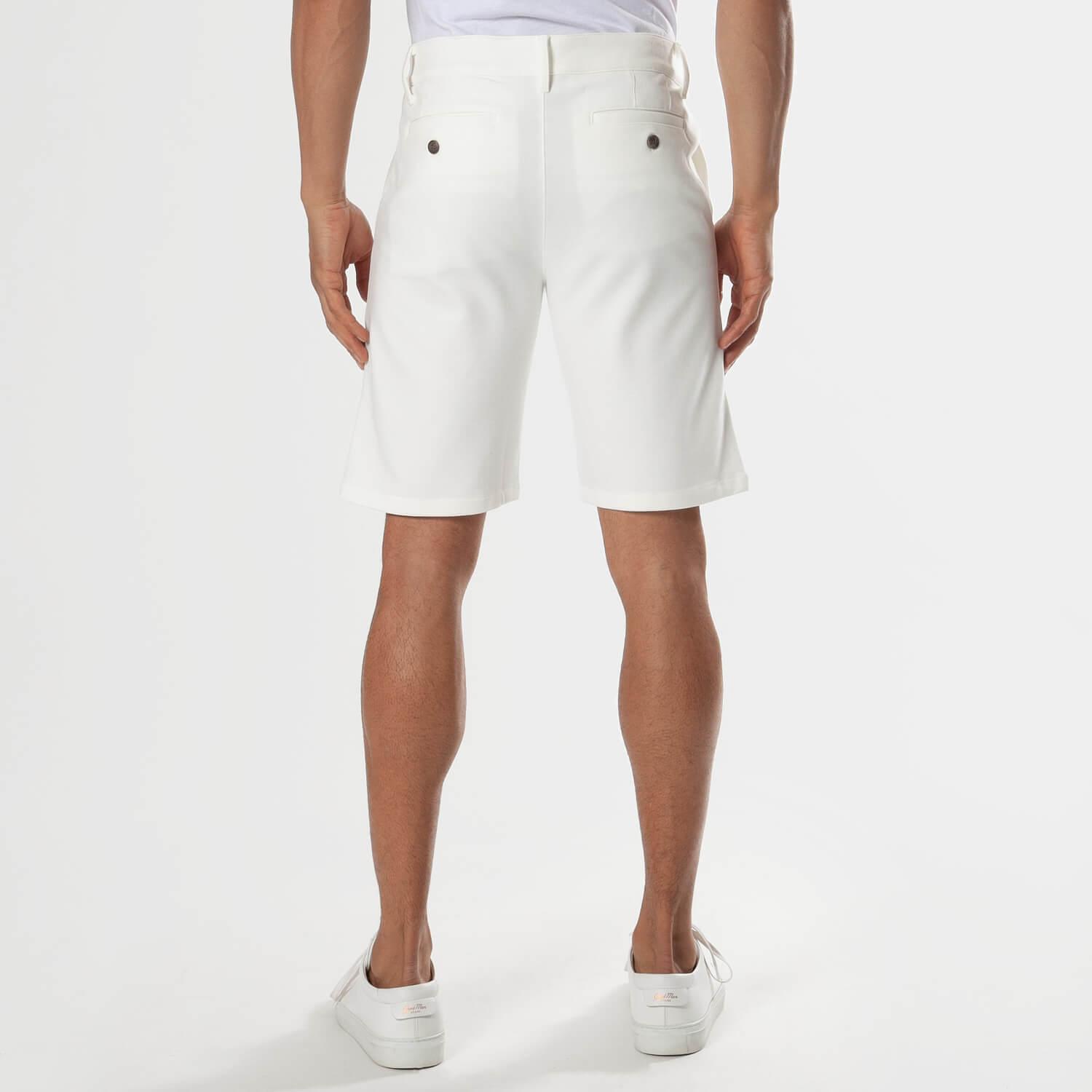 9" Ivory Comfort Knit Chino Shorts Product Image