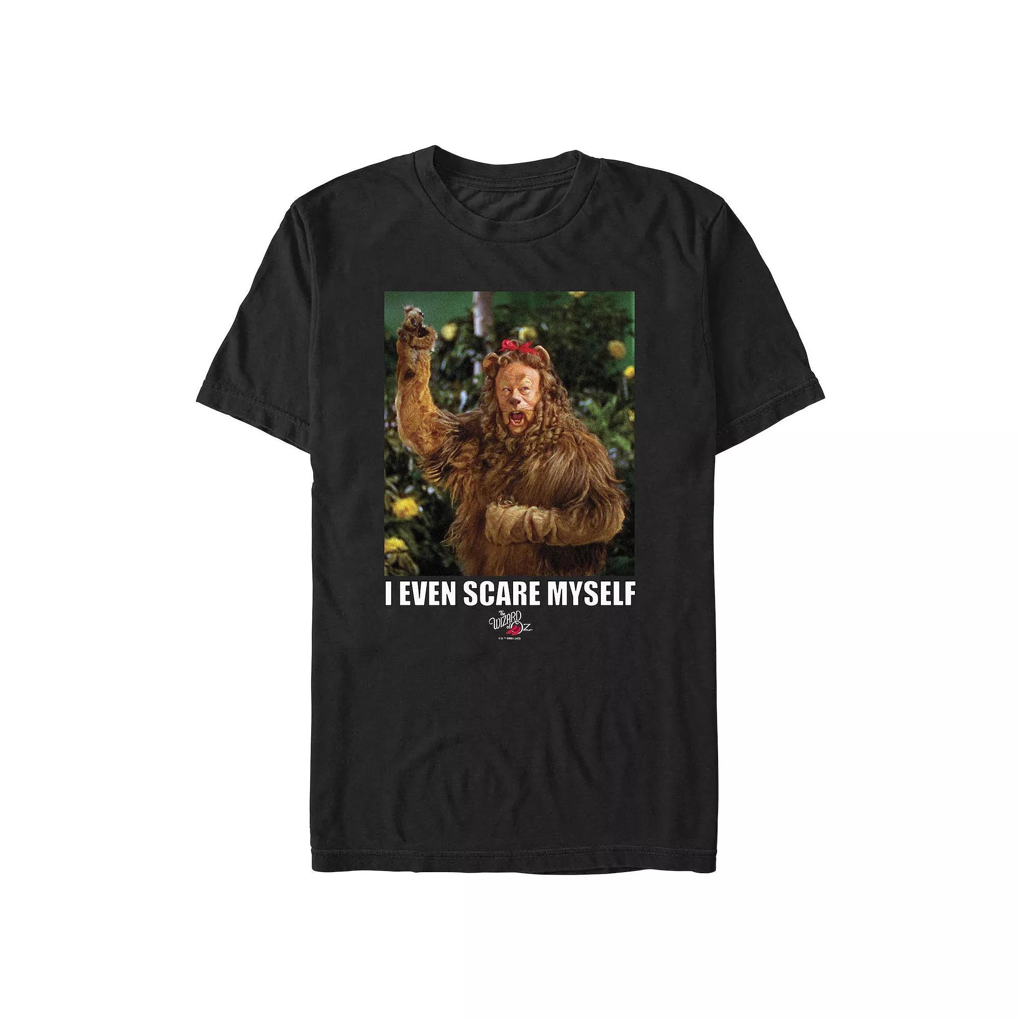 Men's The Wizard of OZ I EVEN SCARE MYSELF Graphic Tee, Size: Large, Black Product Image