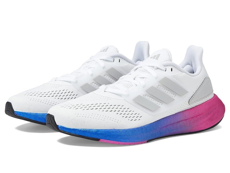 adidas Running Pureboost 22 White/Carbon) Women's Shoes Product Image