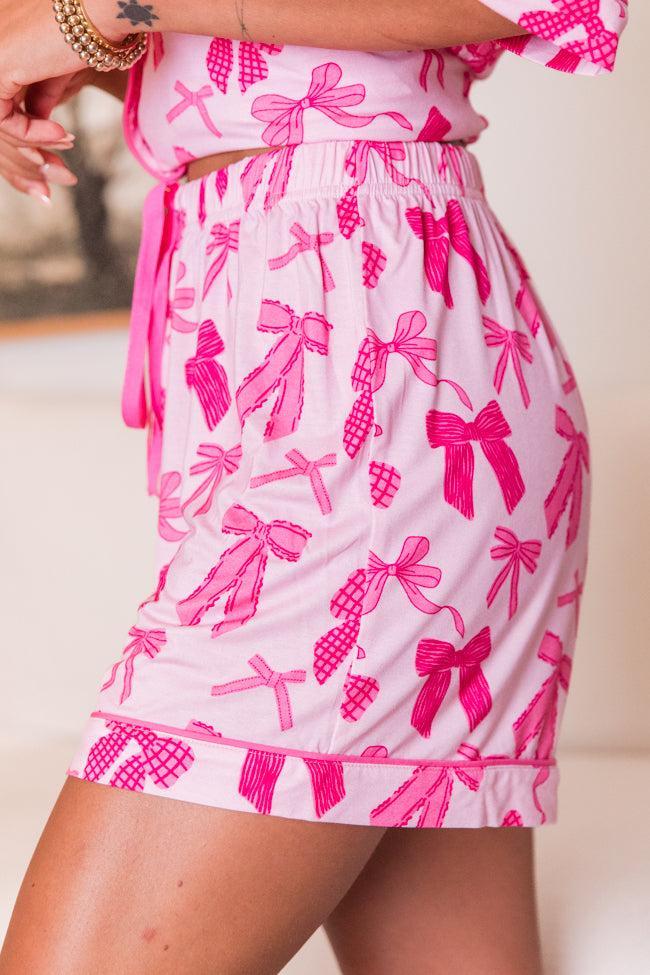 Good To Get Away In Put A Bow On It Pajama Shorts SALE Product Image