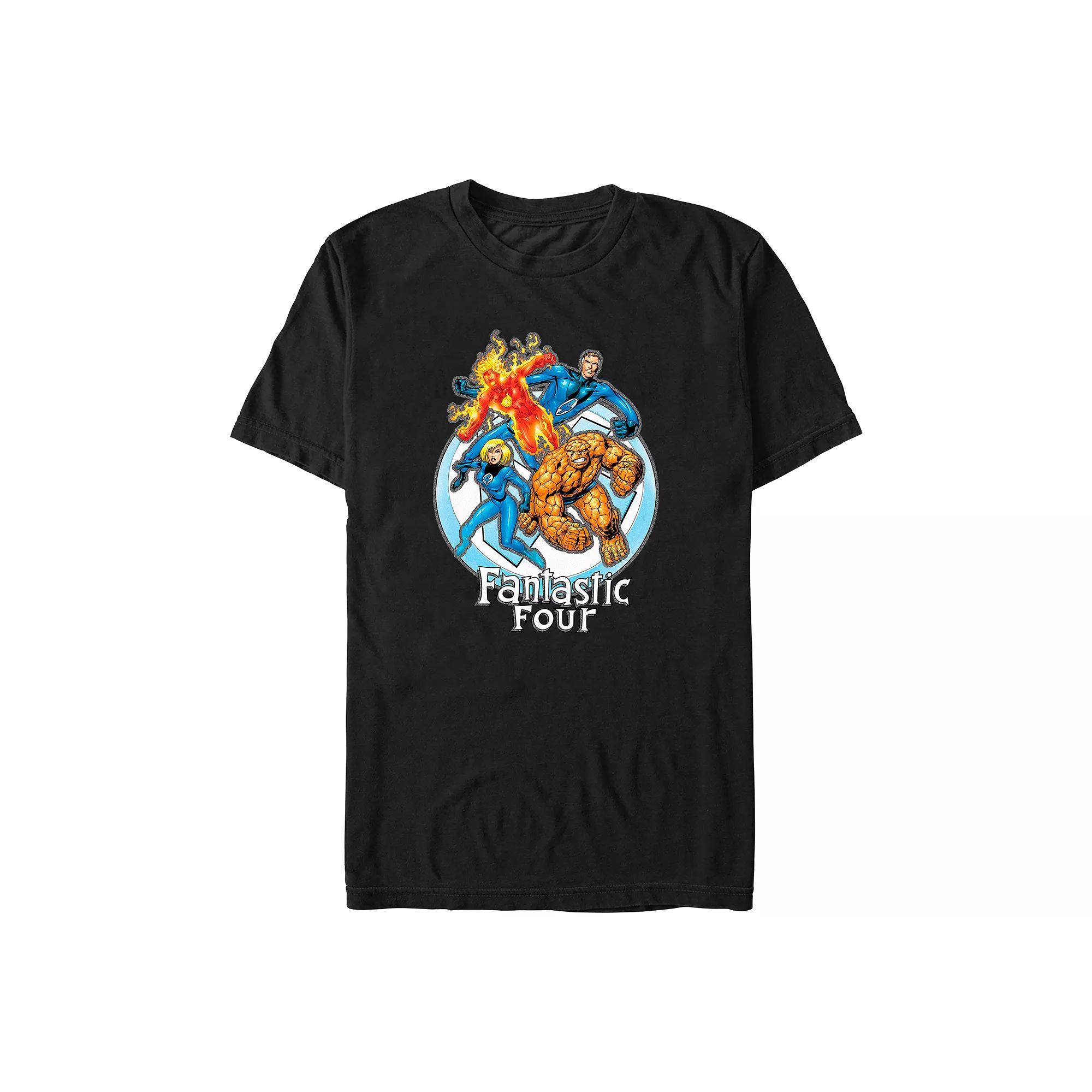 Big & Tall Marvel Fantastic Four Feeling Fantastic Graphic Tee, Men's, Size: 3XB, Black Product Image