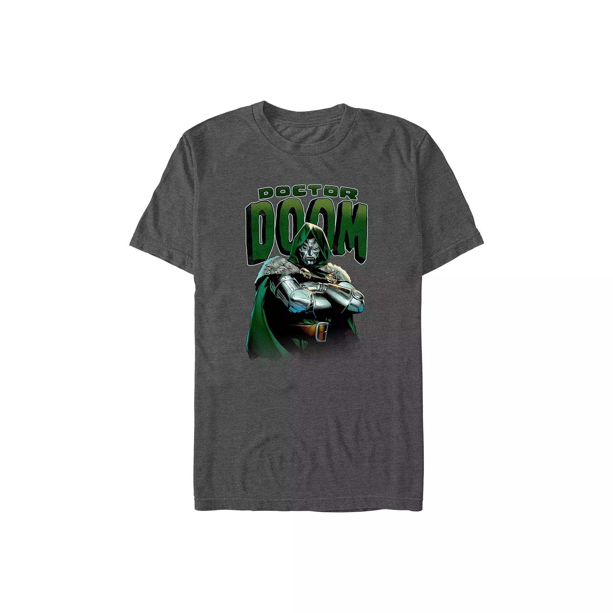 Big & Tall Marvel Fantastic Four Doctor Doom Portrait Graphic Tee, Men's, Size: 5XB, Grey Heather Product Image