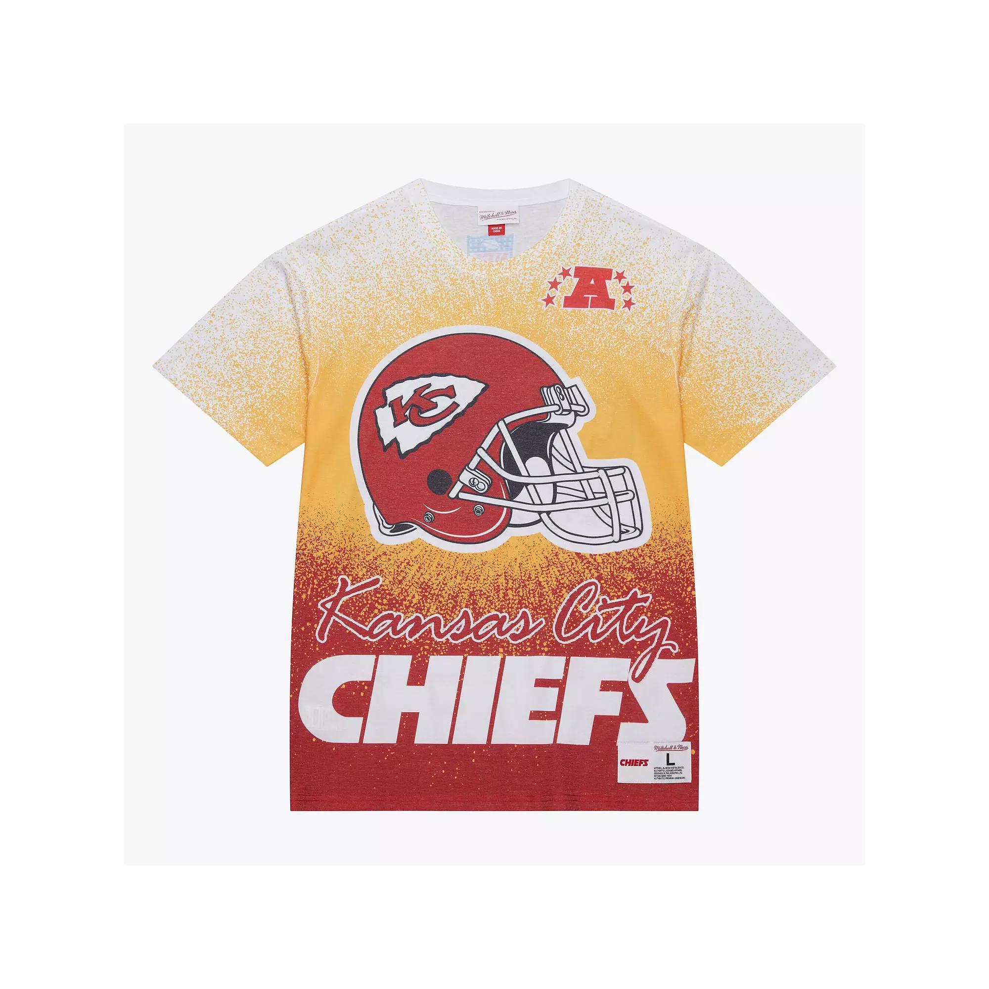 Mens Mitchell & Ness Kansas City Chiefs Team Burst Vintage Logo T-Shirt Product Image