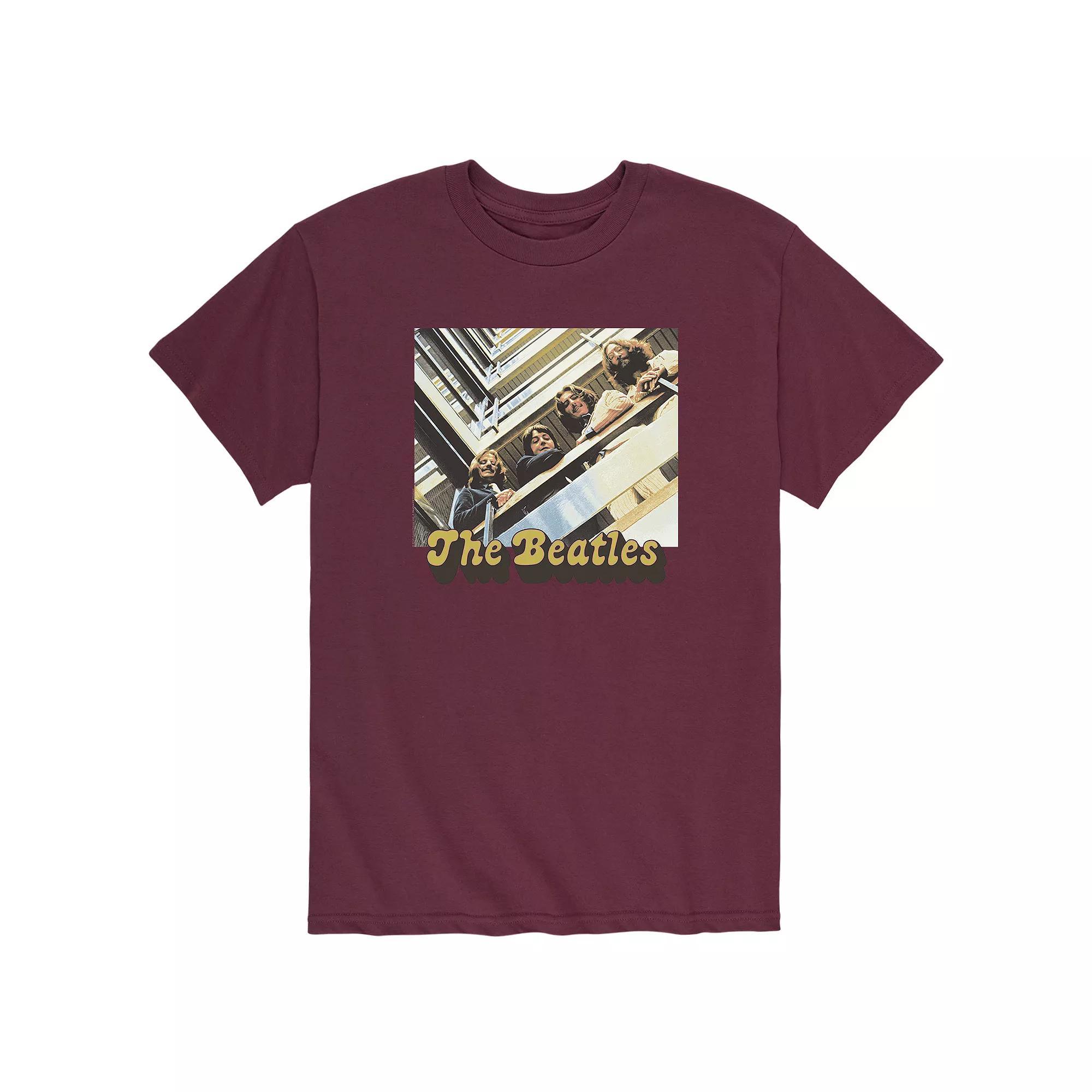 Men's The Beatles Balcony Tee, Size: Small, Red Product Image