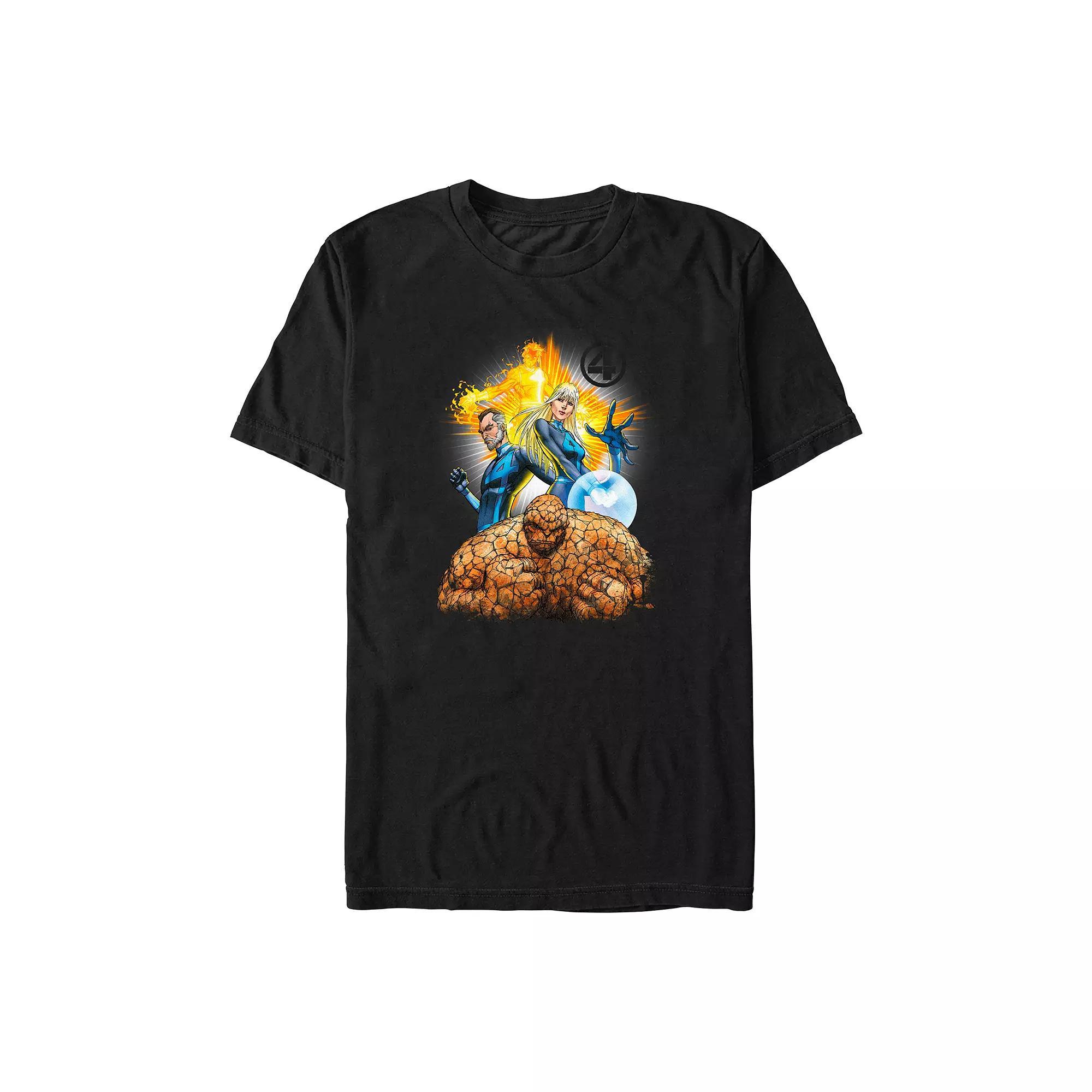 Big & Tall Marvel Fantastic Four Tribe Graphic Tee, Men's, Size: 3XB, Black Product Image