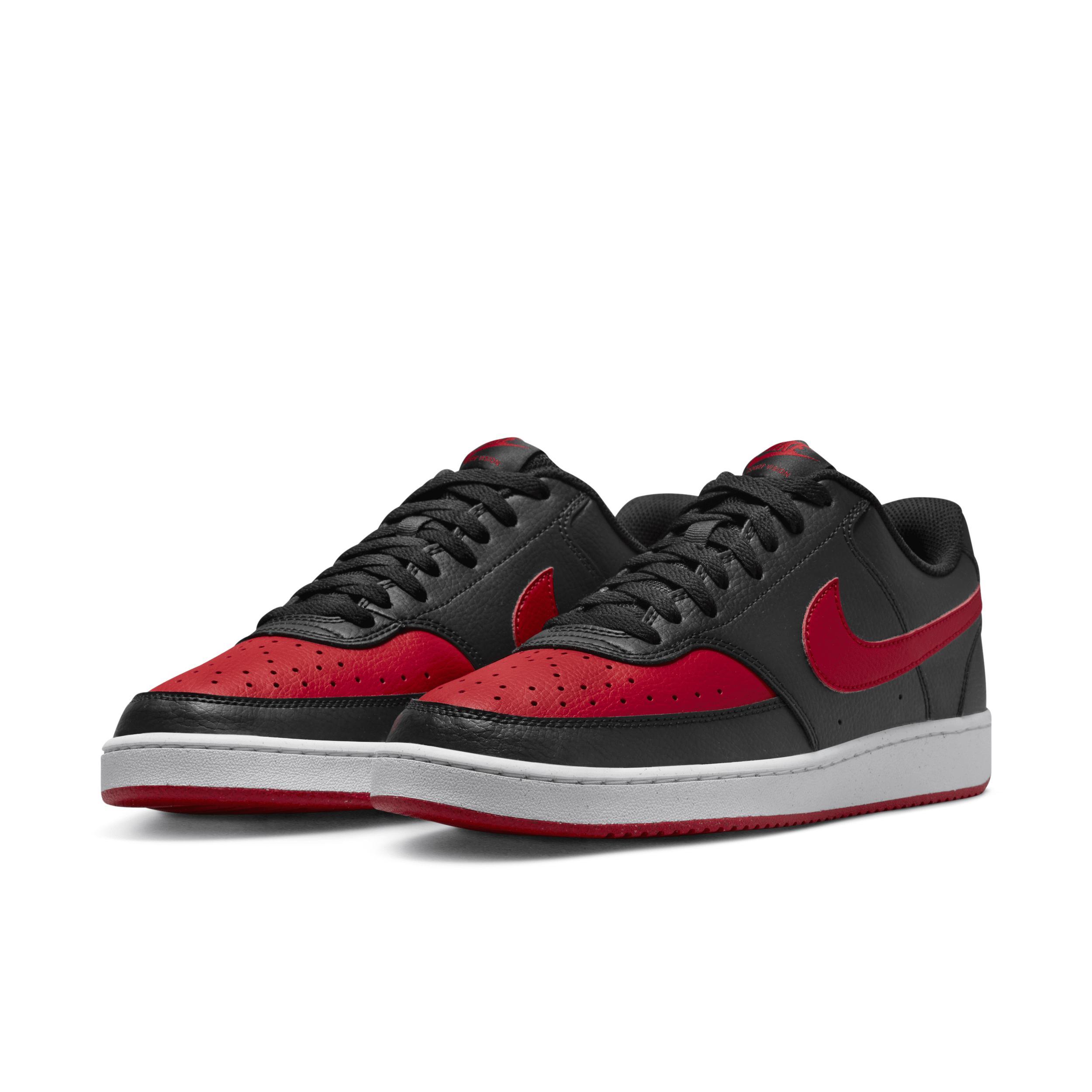 Nike Court Vision Men's Shoes, Size: 11.5, University Red White Product Image