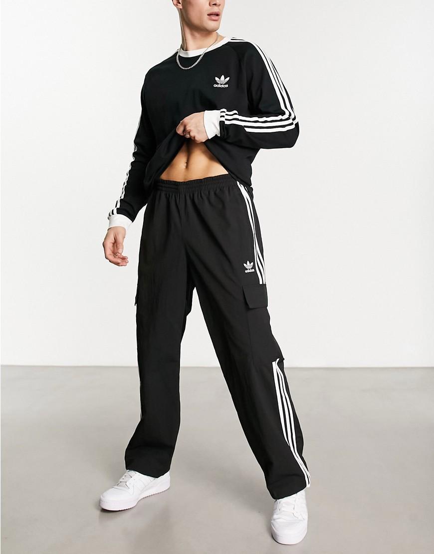 adidas Adicolor Classics 3-Stripes Cargo Pants Black S Mens Product Image