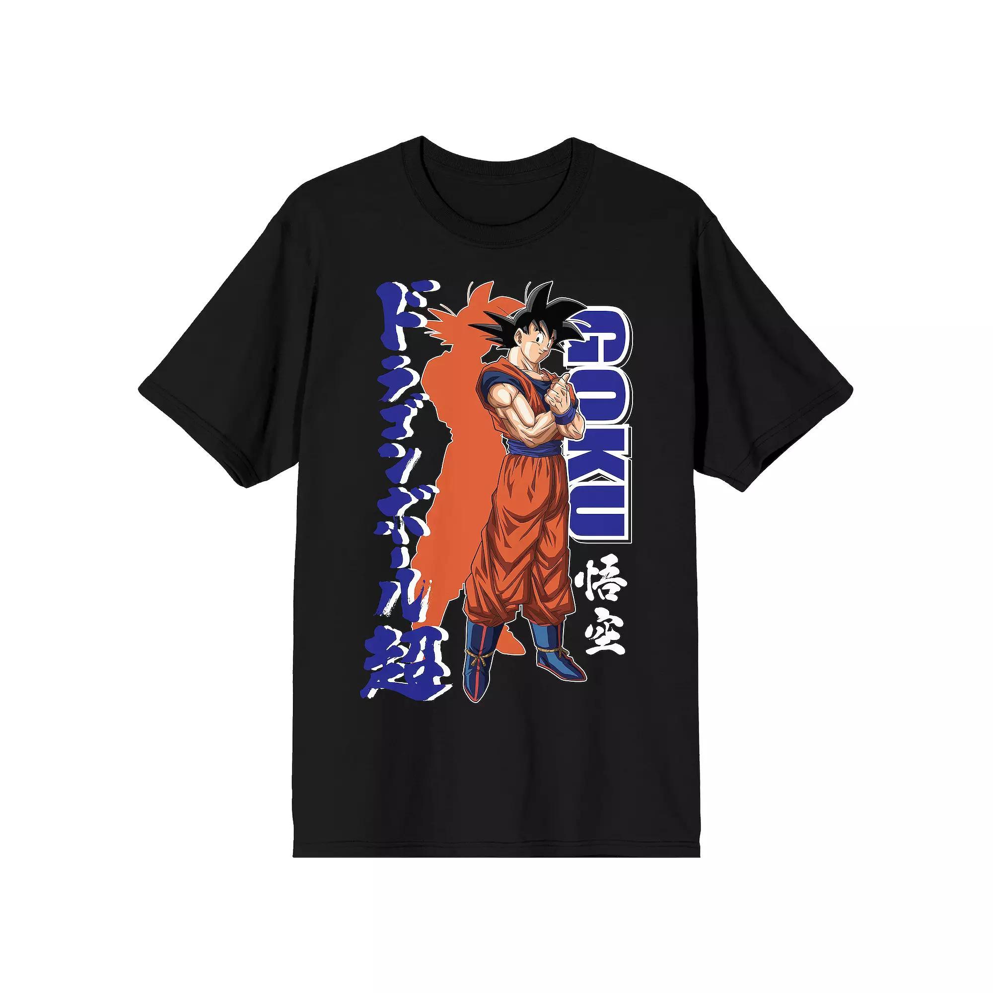 Men's Dragon Ball Super Goku Kanji Graphic Tee, Size: Small, Black Product Image