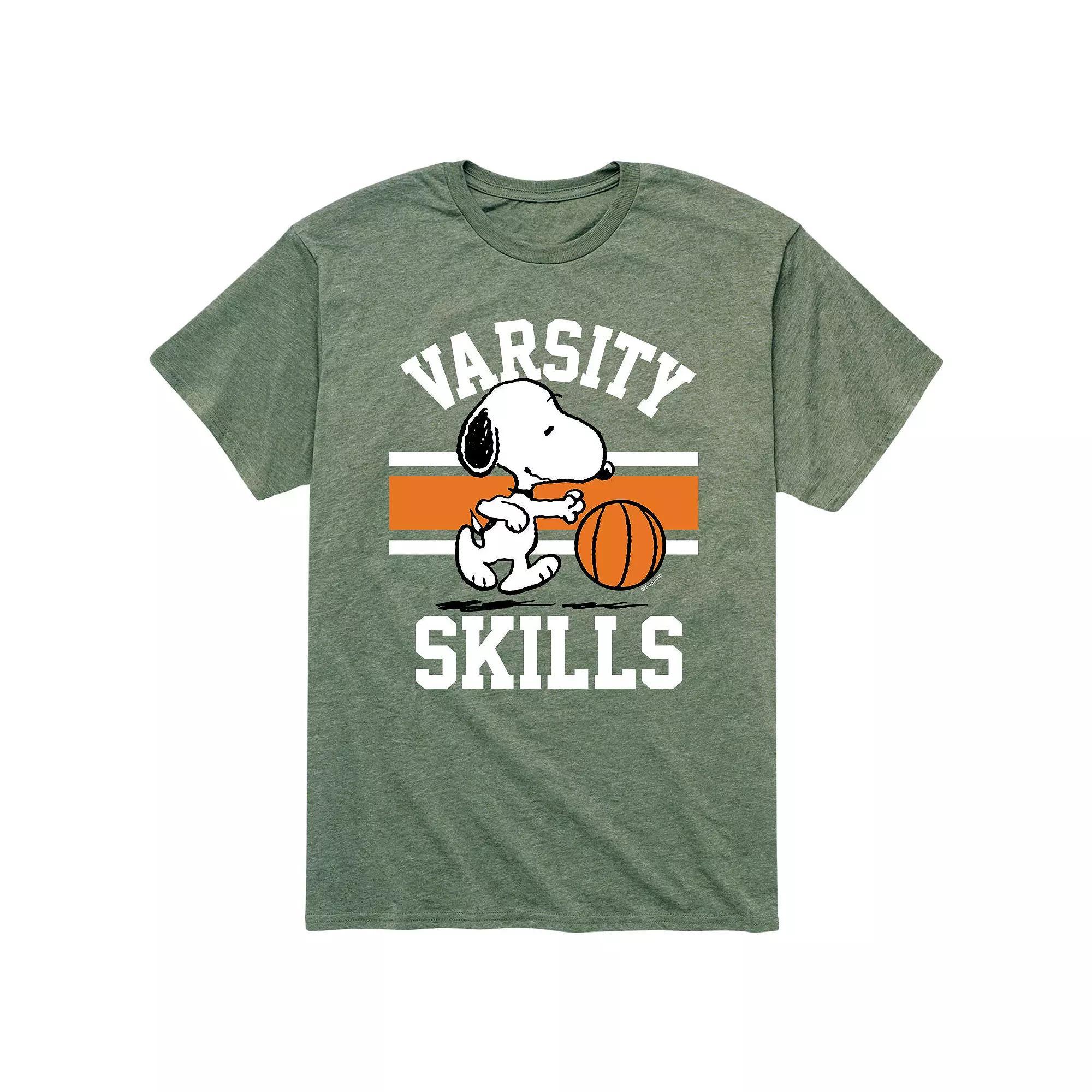 Big & Tall Peanuts Varsity Skills Tee, Mens Product Image