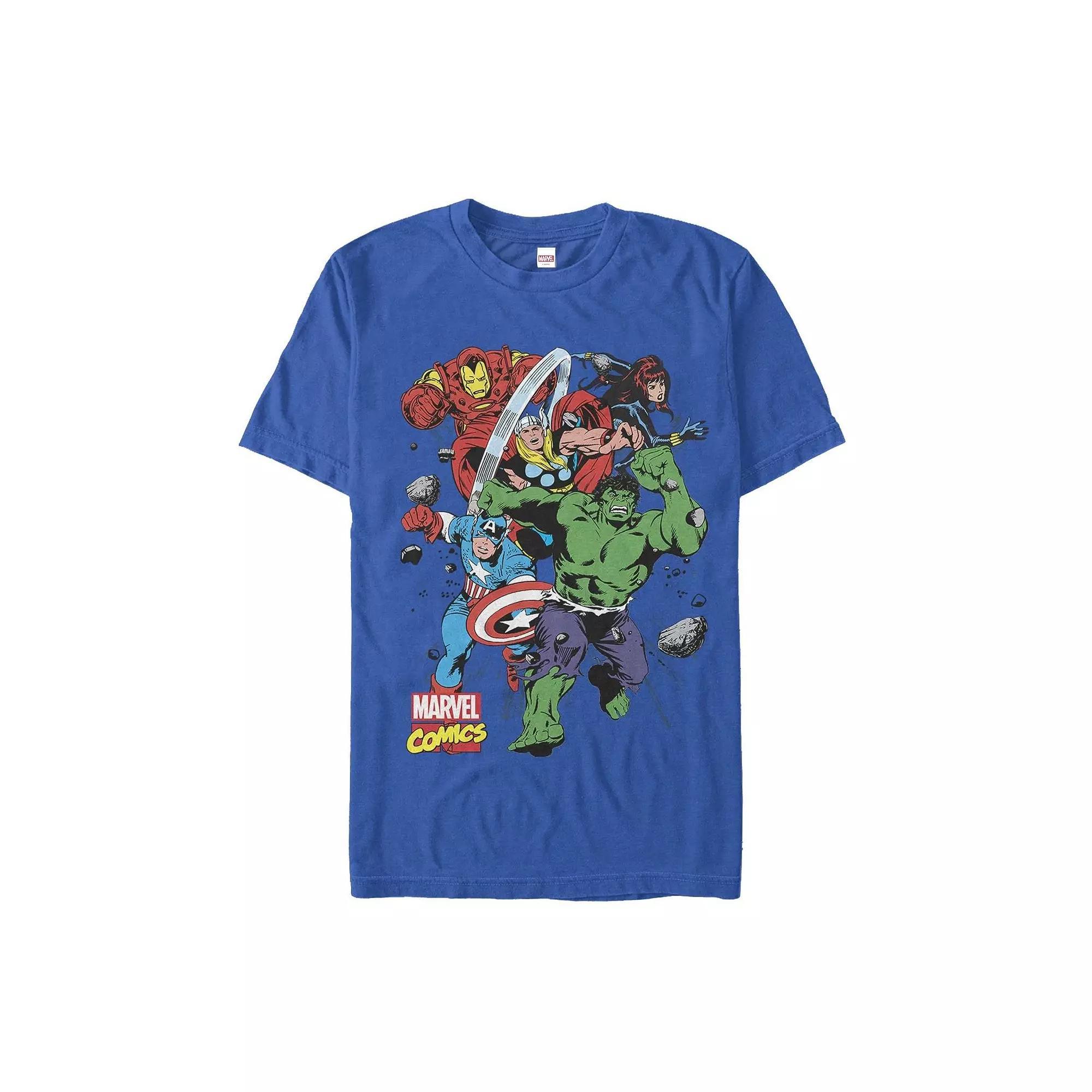 Men's Marvel Comics Hero Starters Tee, Size: Small, Royal Product Image