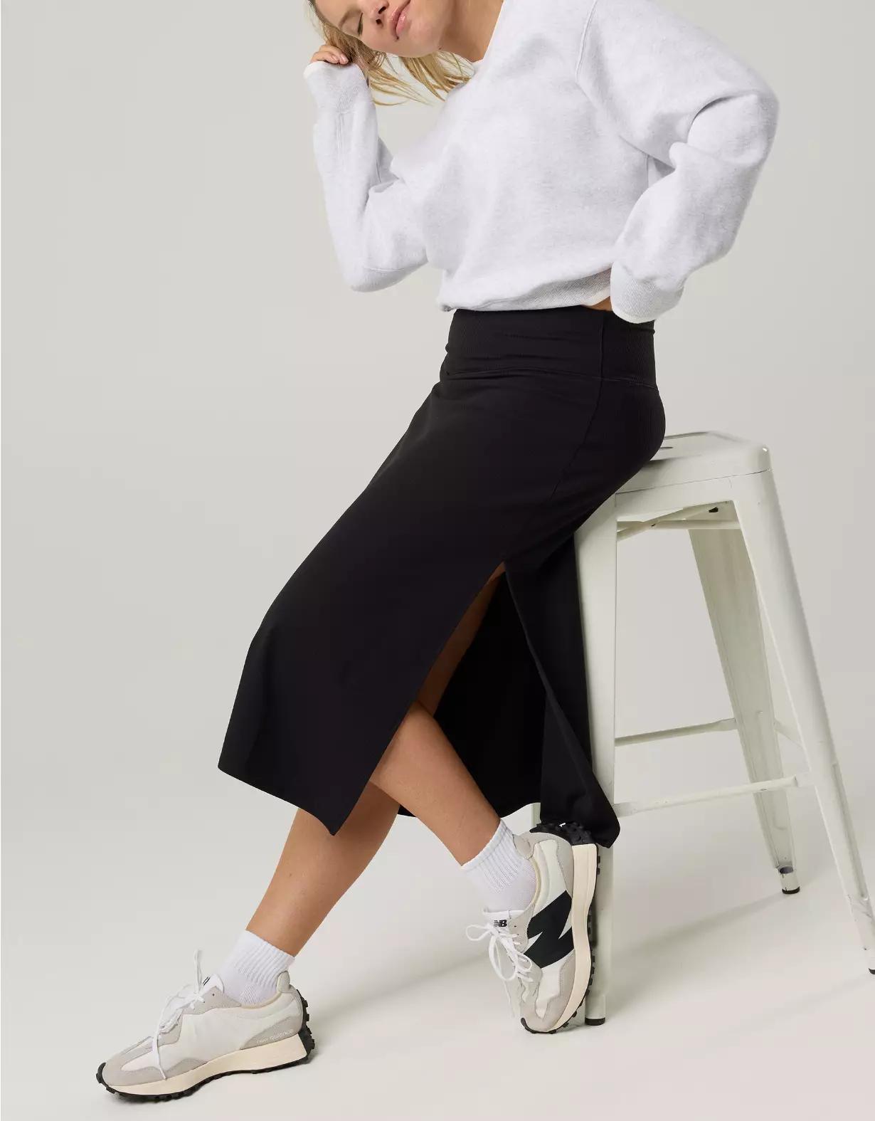 OFFLINE By Aerie Real Me XTRA Ribbed Midi Skirt Product Image