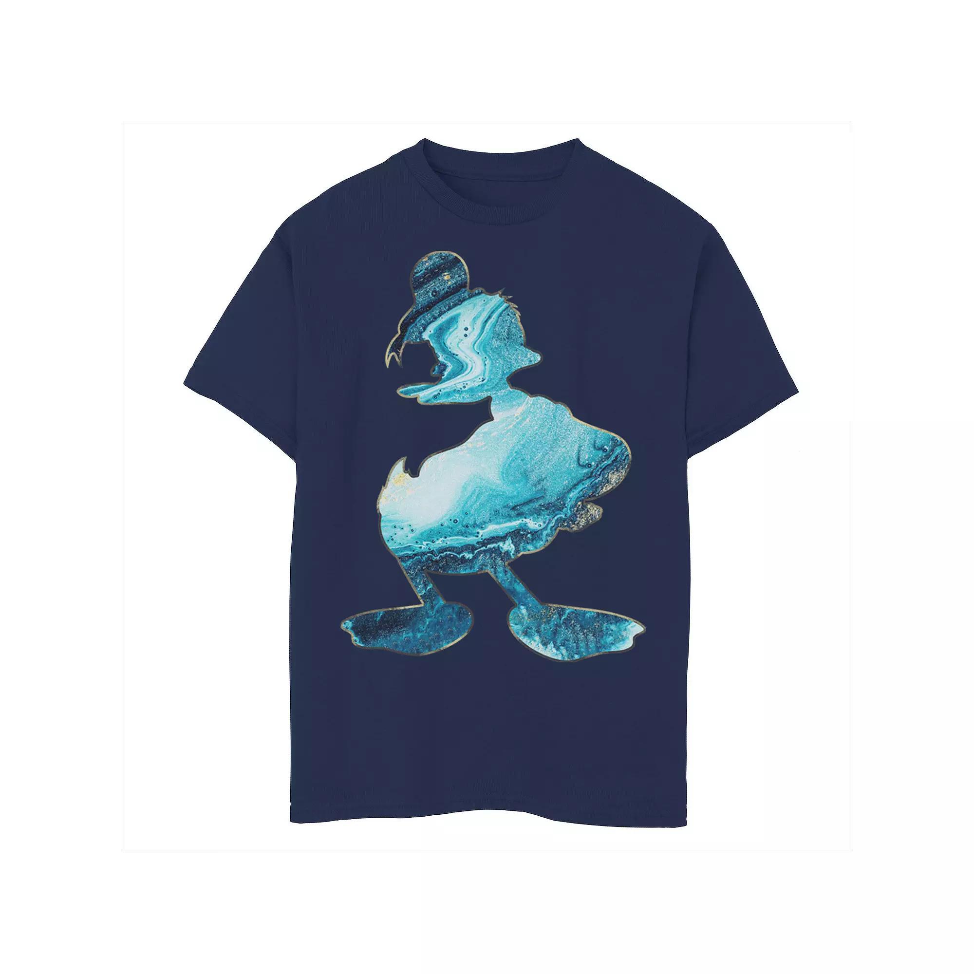 Disney's Donald Duck Boys 8-20 Paint Pour Portrait Tee, Boy's, Size: Small, Blue Product Image