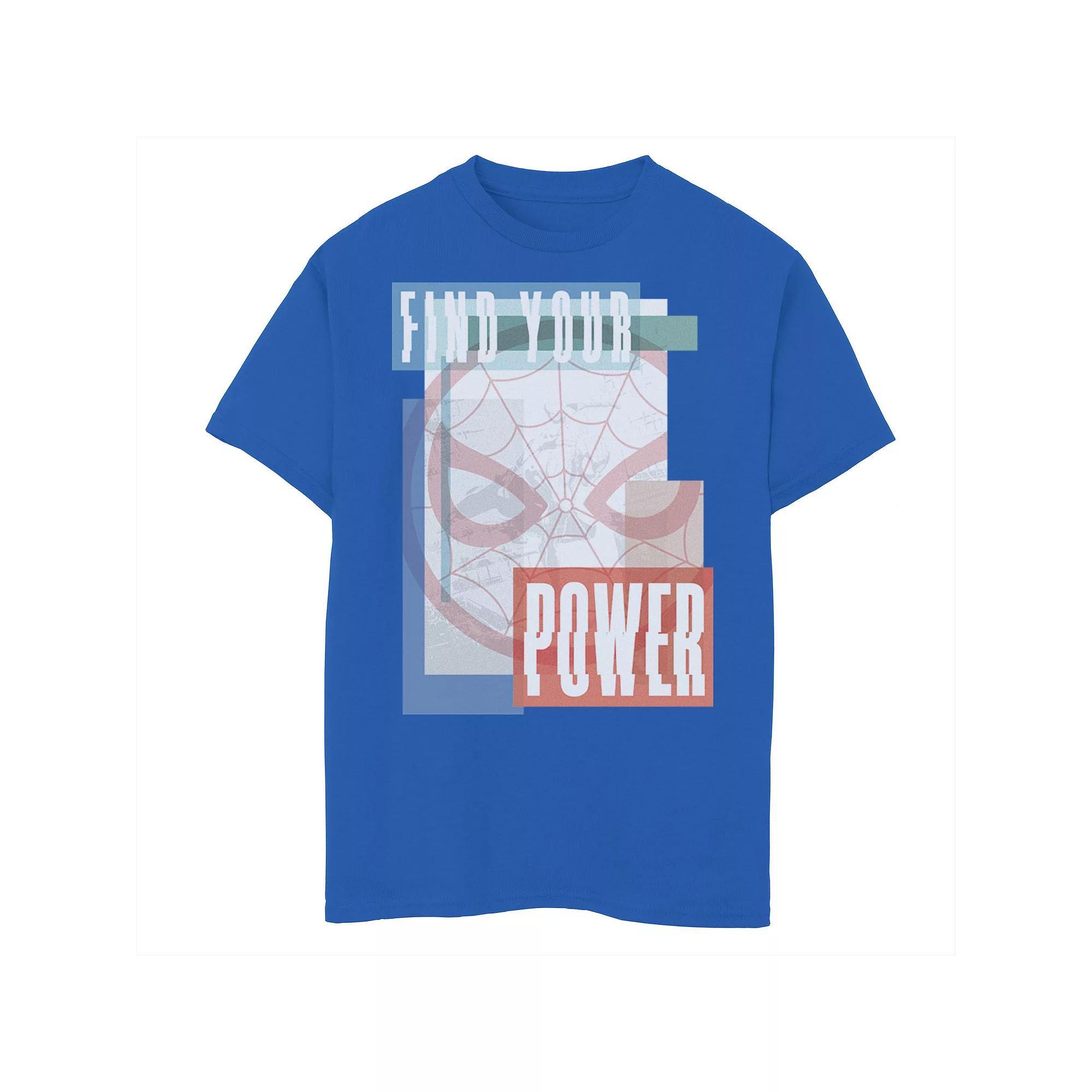 Boys 8-20 Marvel Spider-Man Find Your Power Pastel Portrait Graphic Tee, Boy's, Size: Small, Royal Product Image