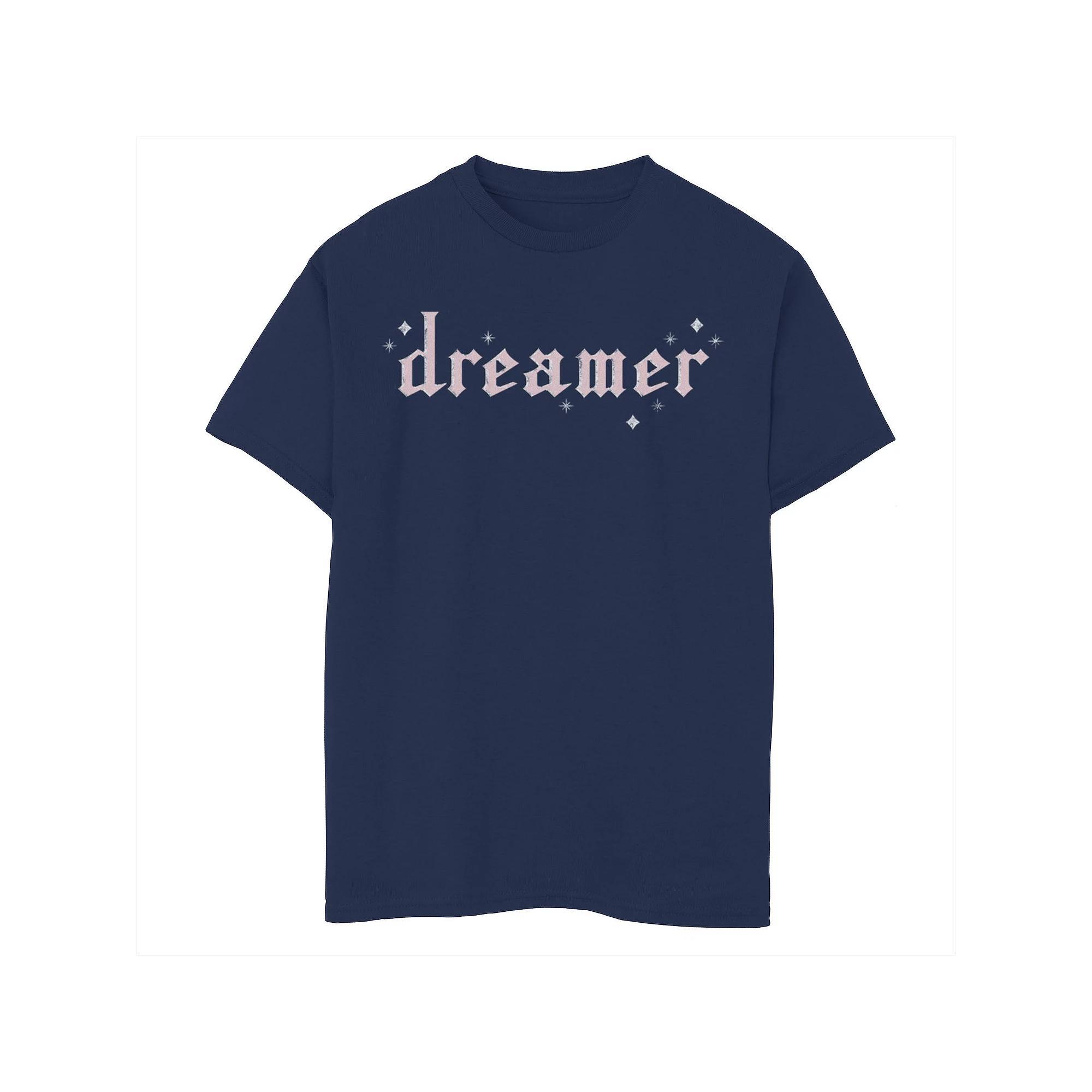 Boys 8-20 Gonzales Hispanic Heritage Dreamer Pink Text Tee, Boy's, Size: XL, Blue Product Image