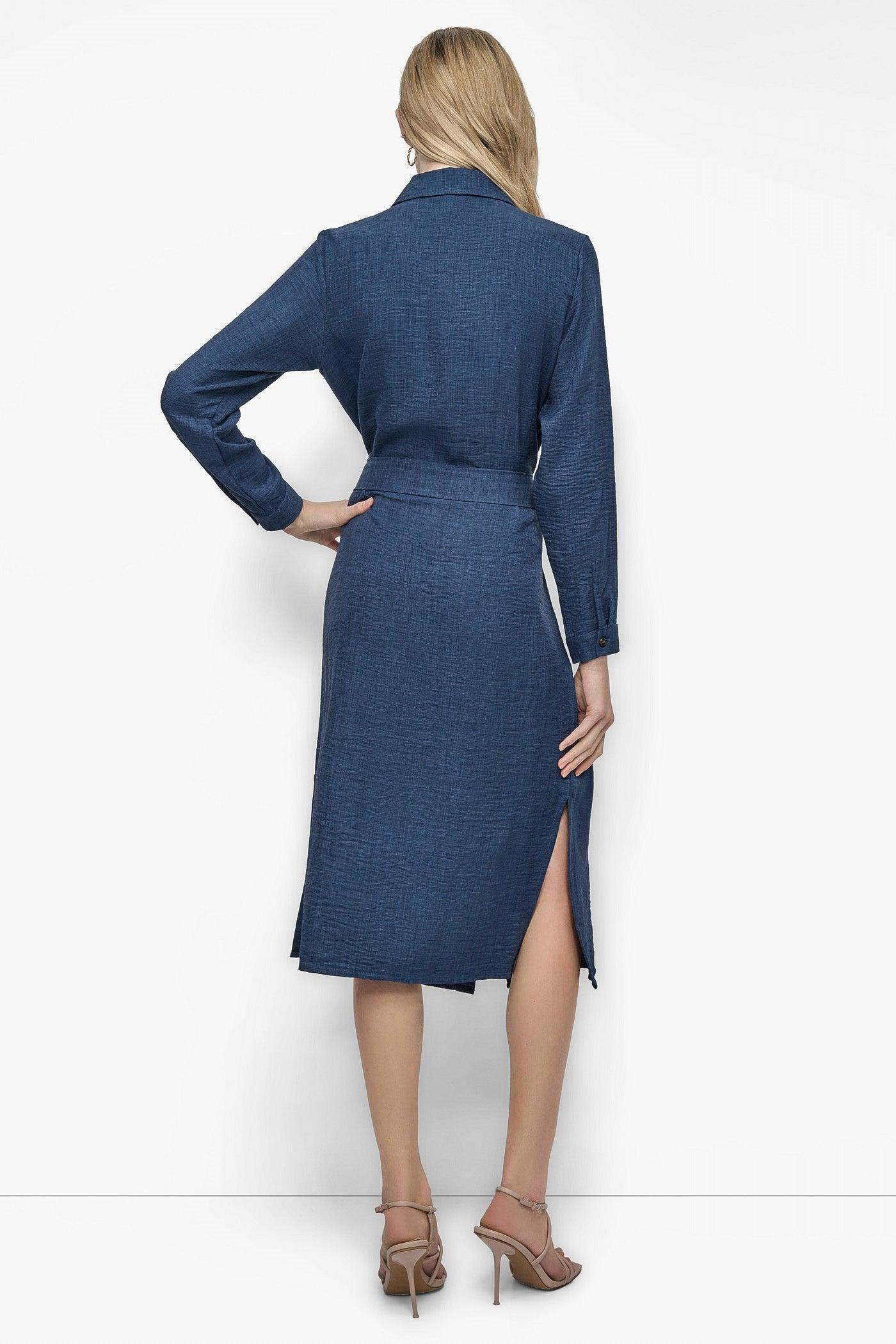 COLLARED BUTTON DRESS Product Image