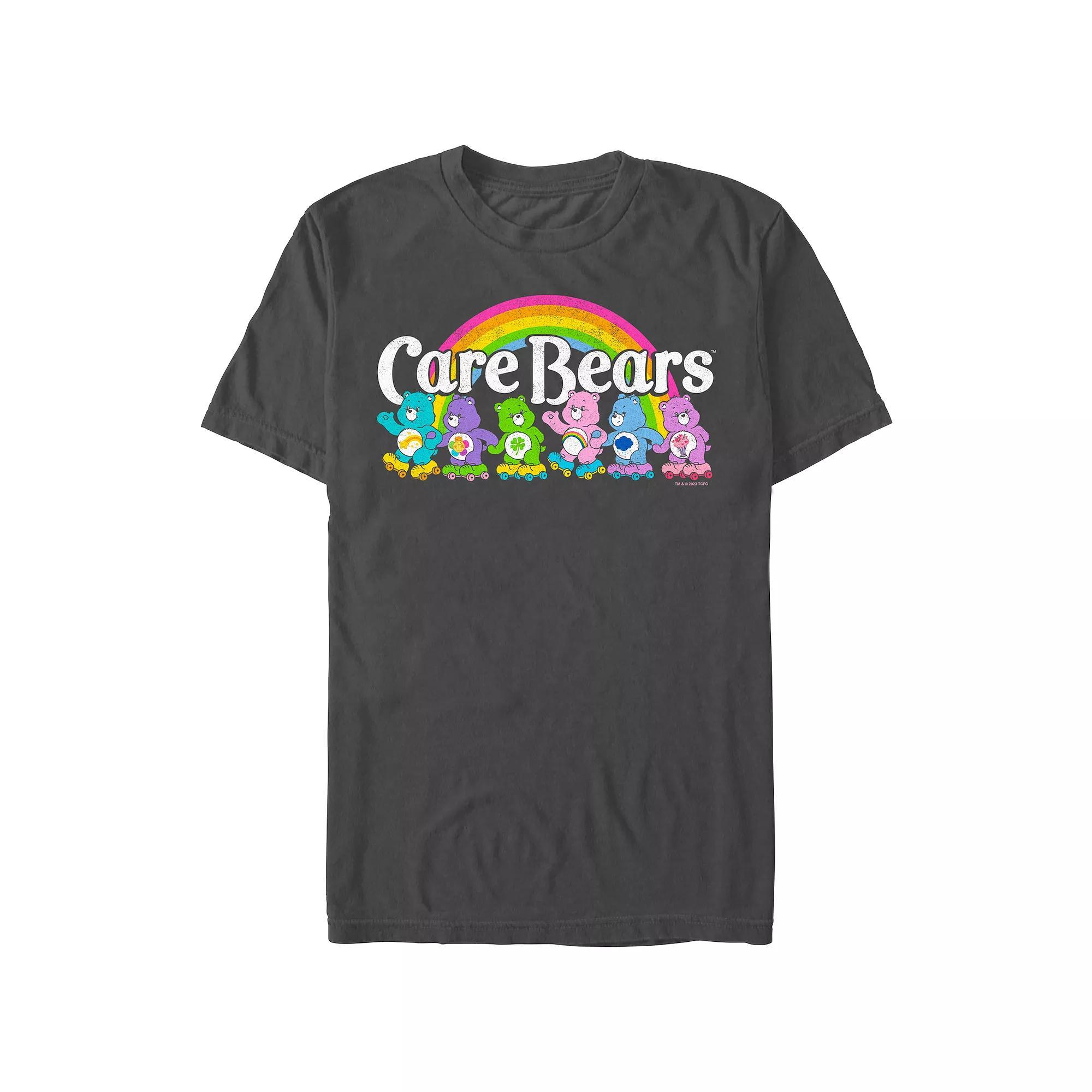 Men's Care Bears Roller Skating Graphic Tee, Size: XS, Grey Product Image