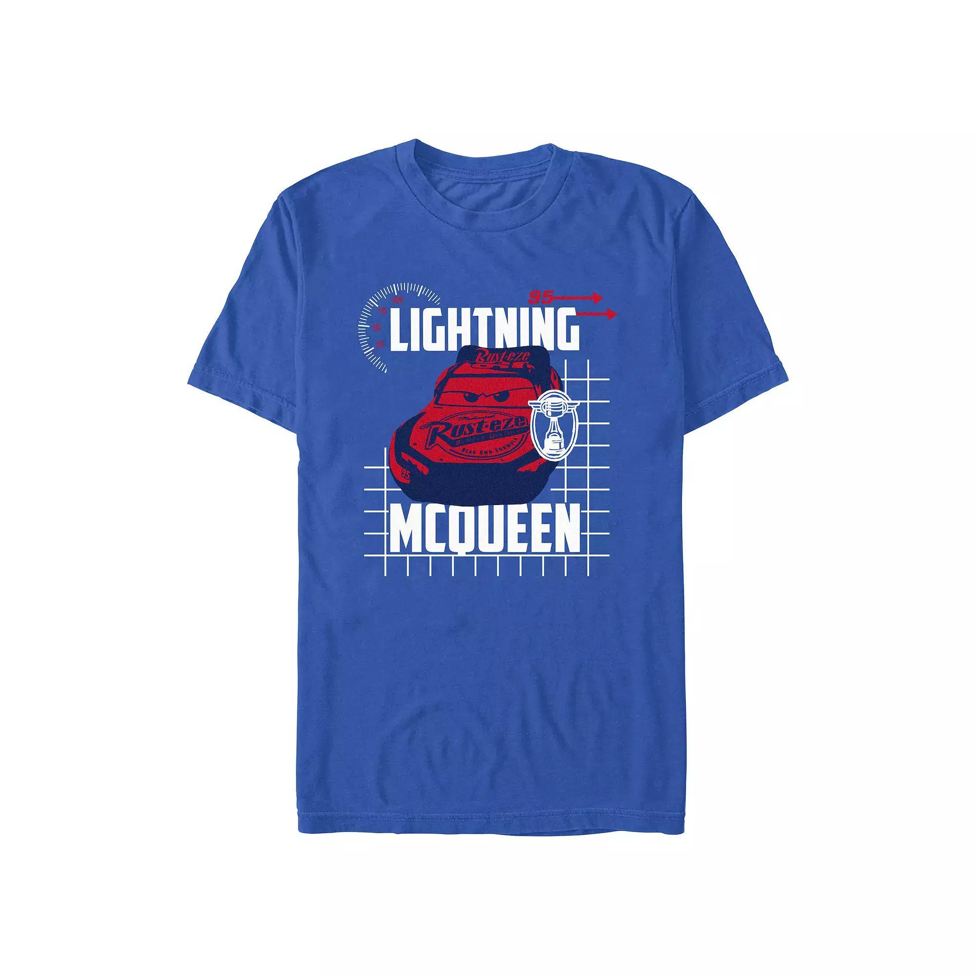 Disney / Pixar's Cars Lightning McQueen Piston Cup Men's Graphic Tee, Size: XS, Royal Product Image