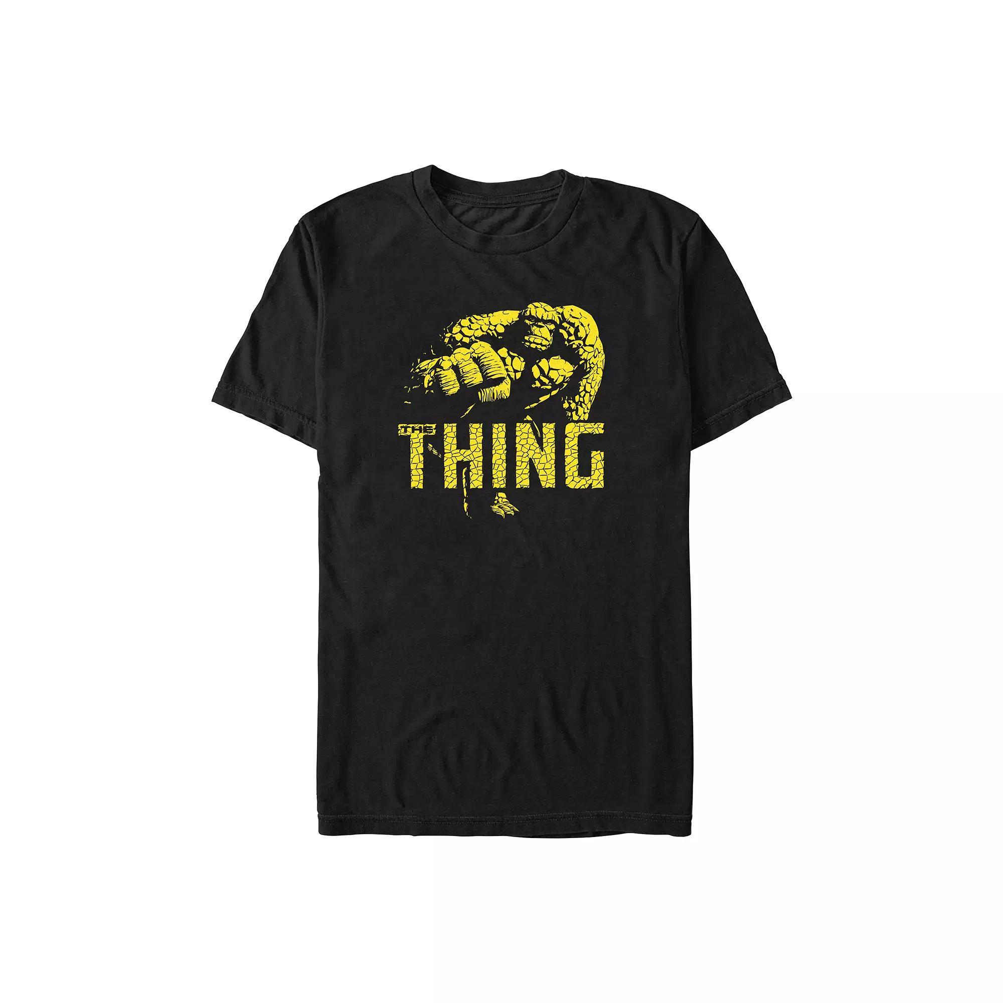 Big & Tall Marvel Fantastic Four The Thing Poster Graphic Tee, Men's, Size: 5XB, Grey Heather Product Image
