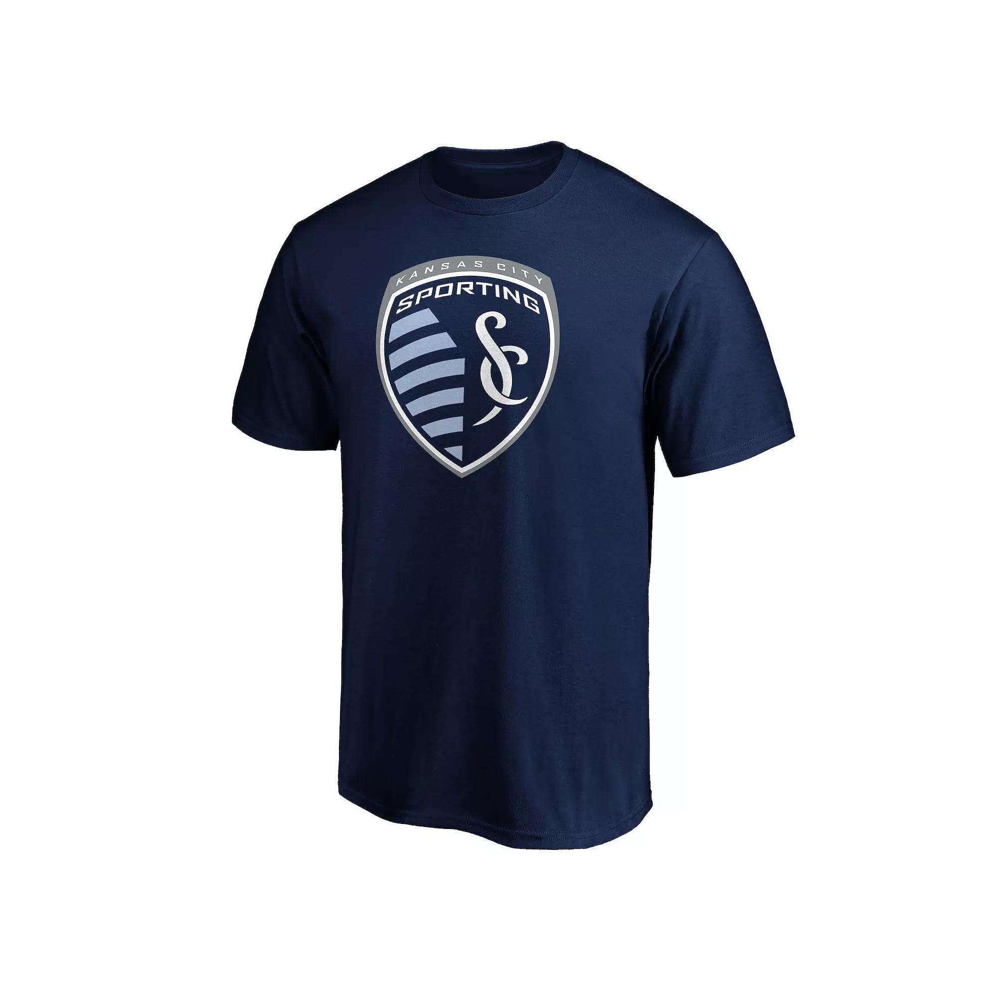 Men's Fanatics MLS Sporting Kansas City Classic Logo Graphic Tee, Size: Large, Blue Product Image