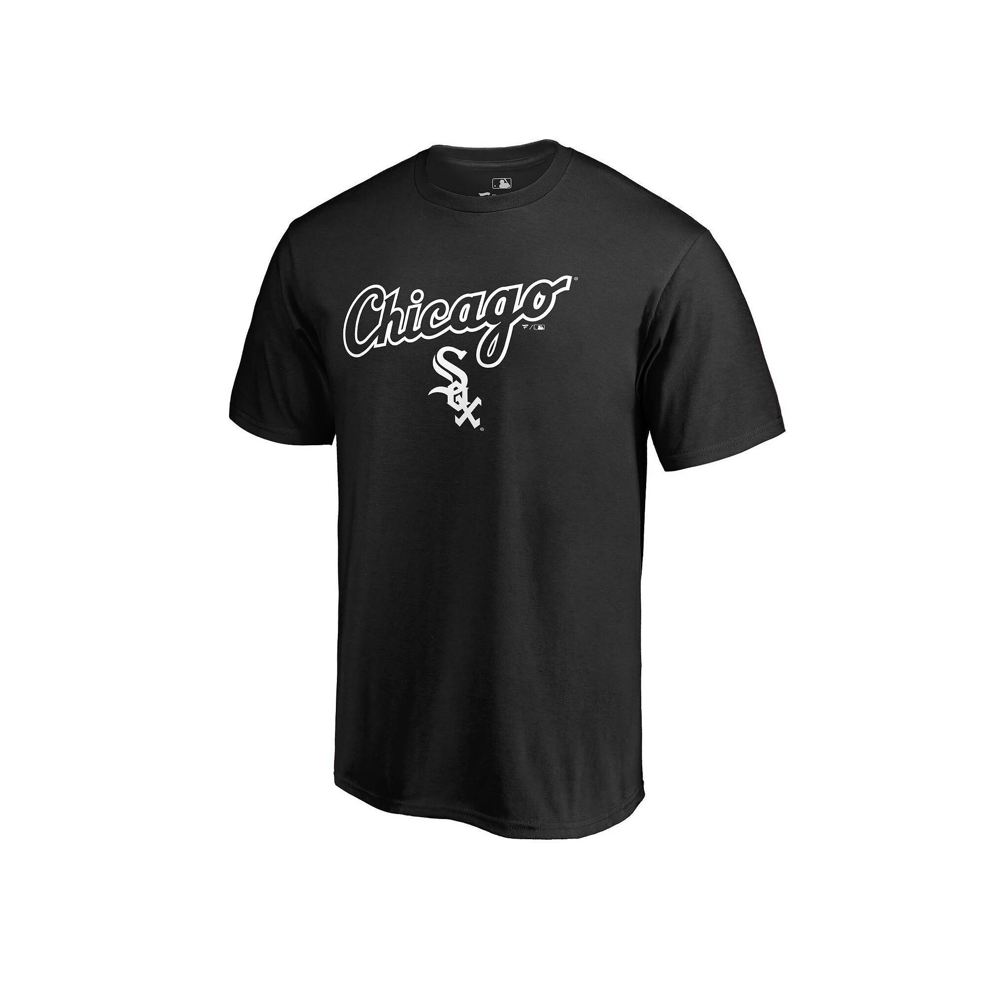 Men's Fanatics Branded Black Chicago White Sox Team Lockup T-Shirt, Size: Medium Product Image