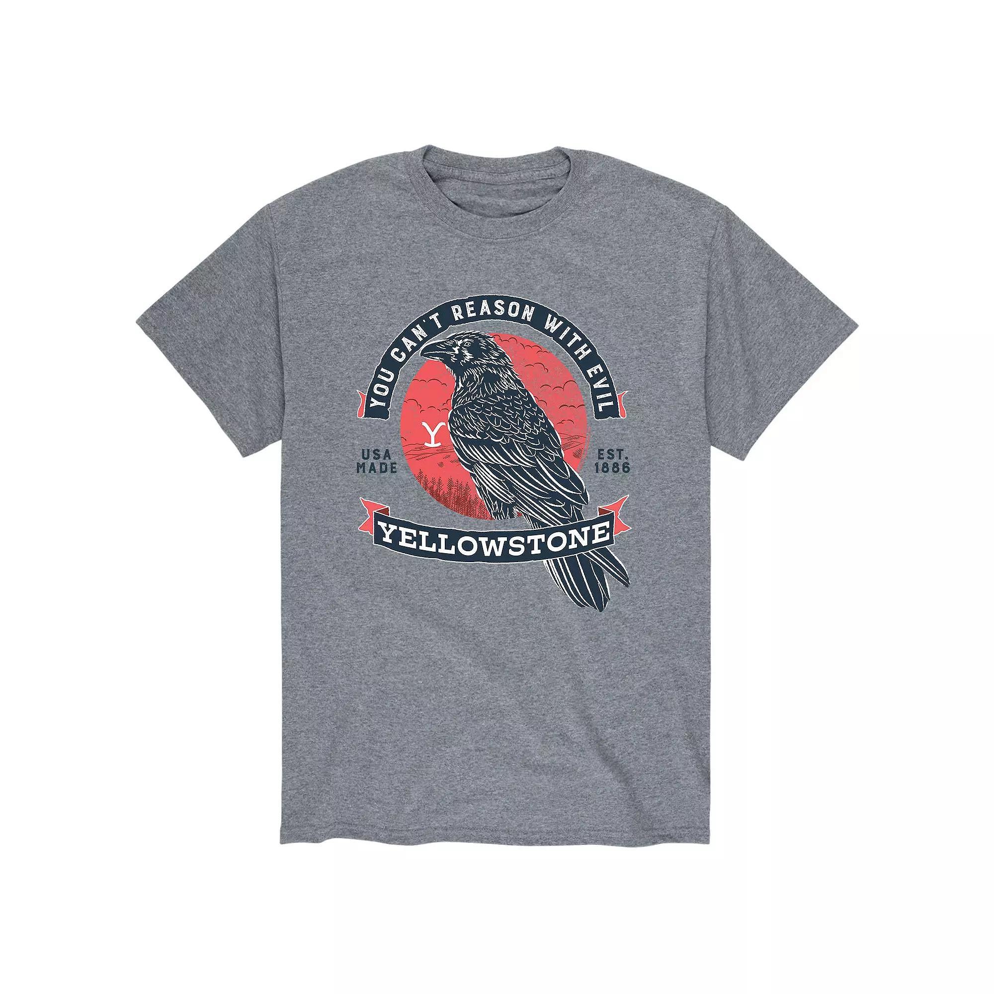 Mens Yellowstone You Cant Reason With Evil Crow Tee Product Image