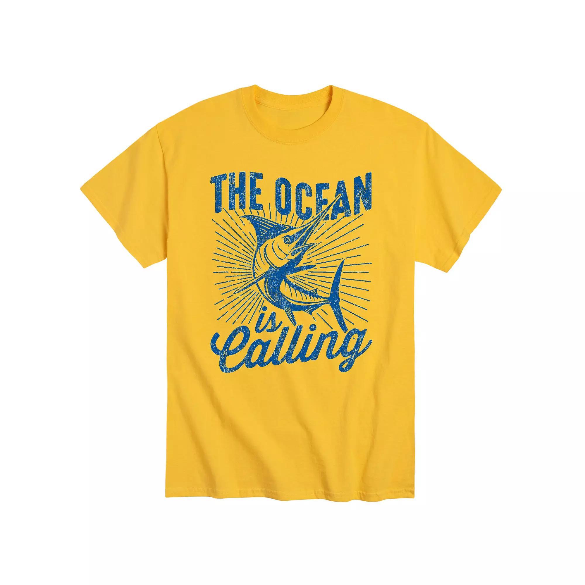 Mens The Ocean Is Calling Tee Product Image