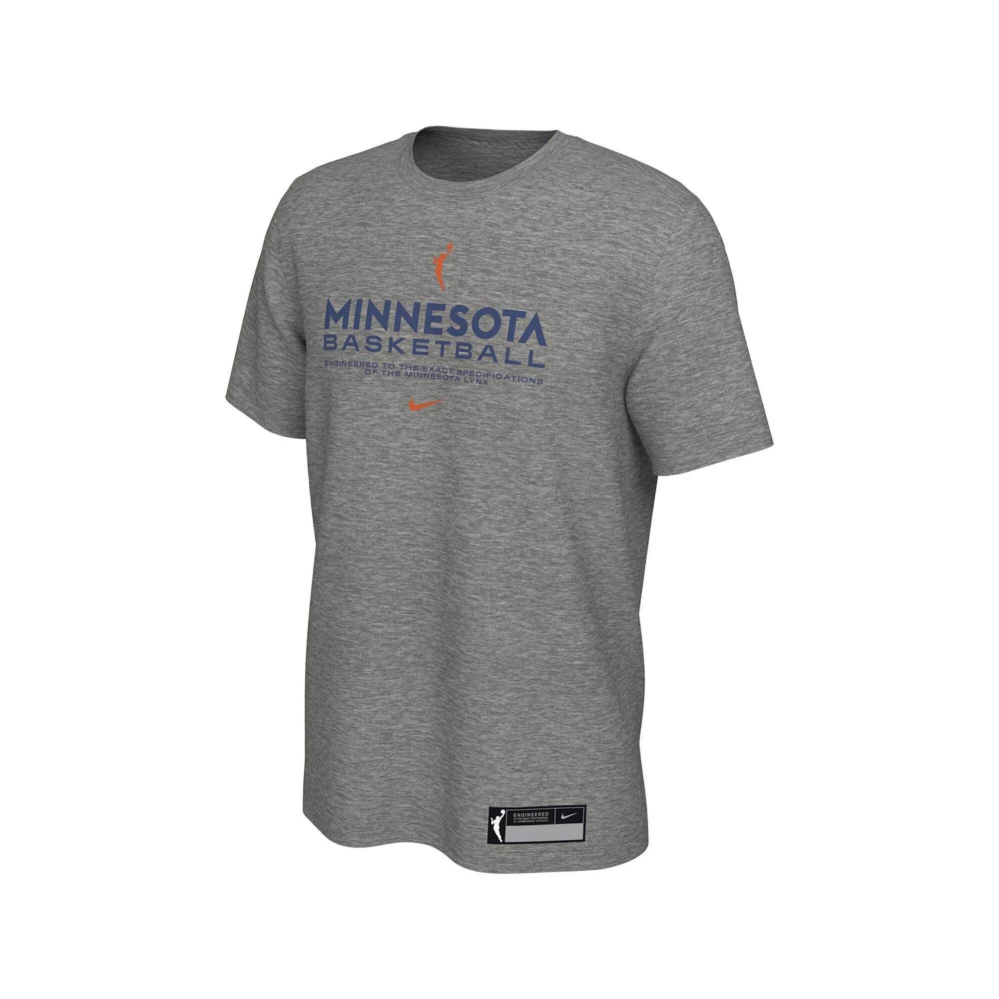Mens Nike Gray Minnesota Lynx On-Court Legend Essential Practice Performance T-Shirt Product Image
