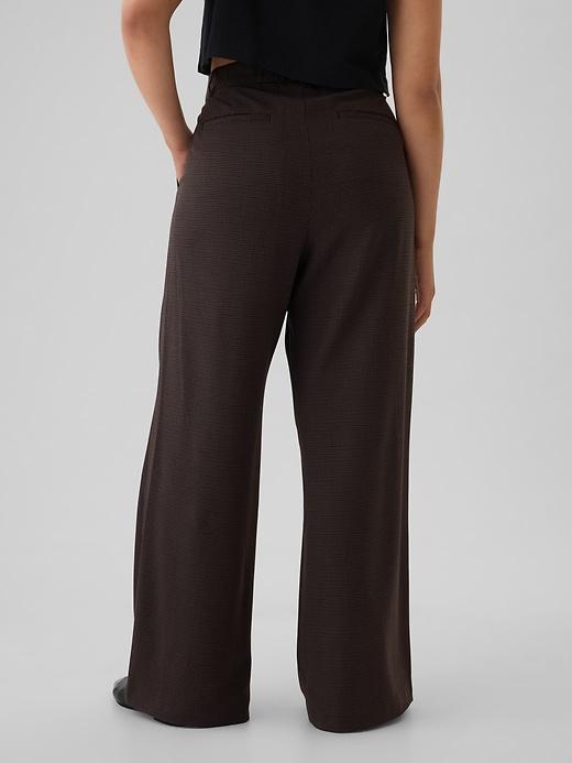 365 High Rise Brushed Twill Pleated Trousers Product Image