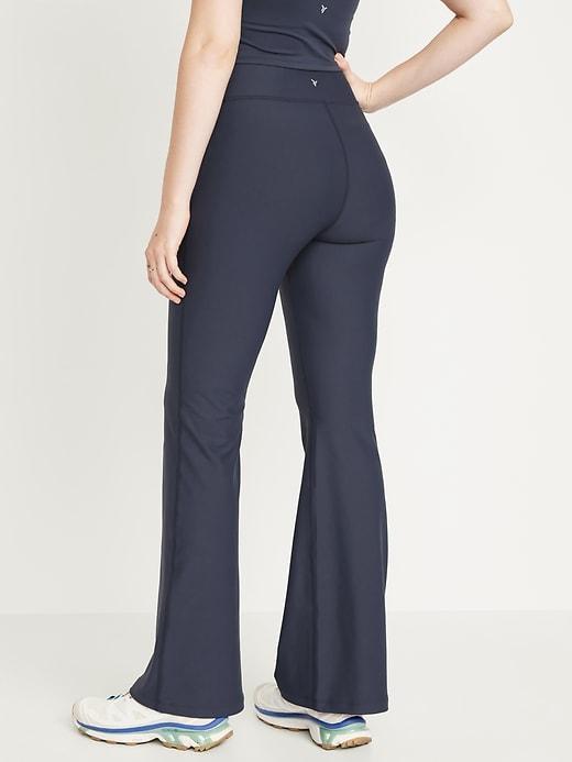 Extra High-Waisted PowerSoft Rib Flare Leggings Product Image