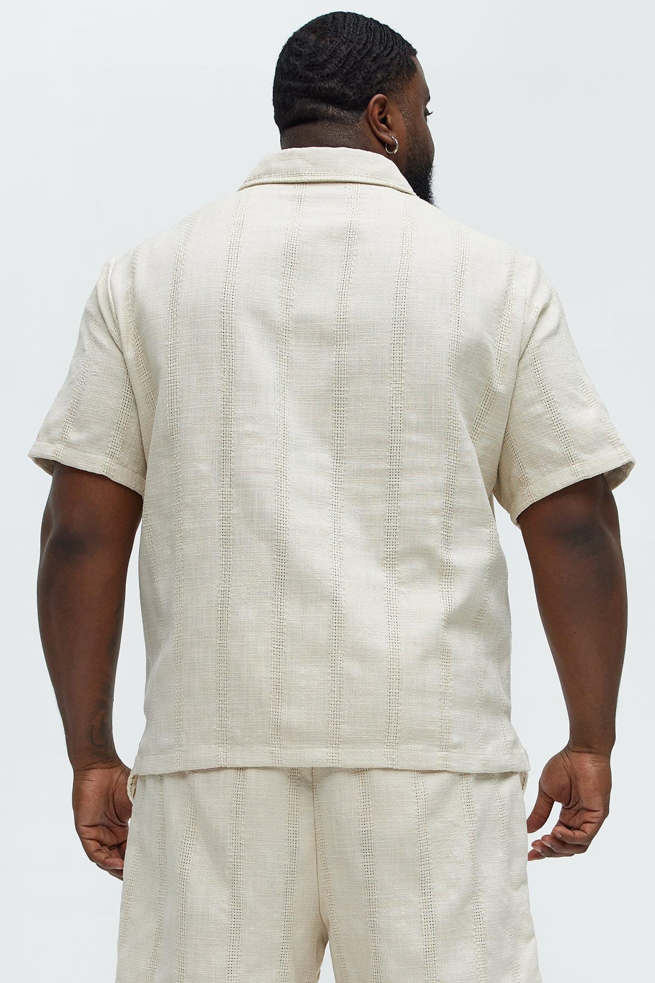 Carmen Jacquard Pocket Shirt - Off White Product Image