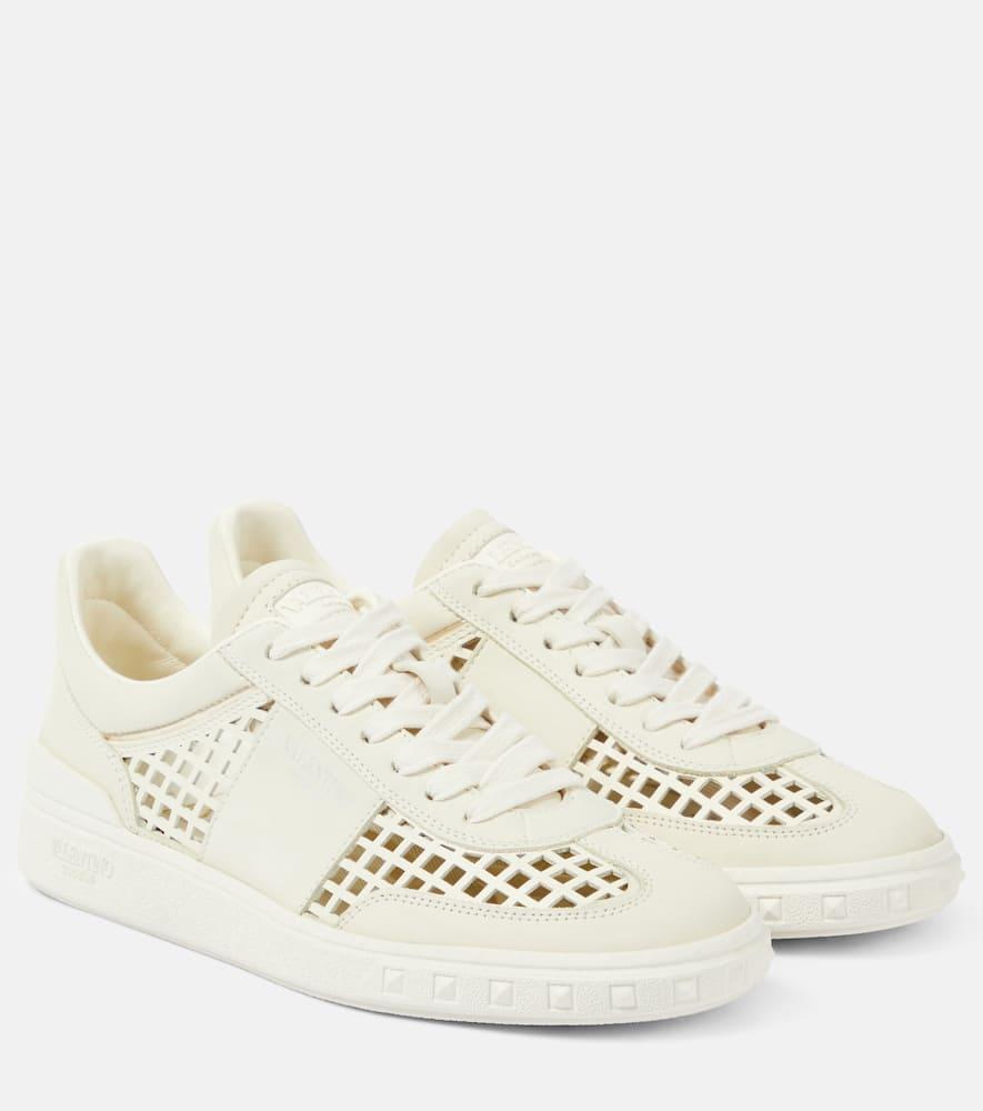 VALENTINO GARAVANI Sneakers Upvillage Aus Leder In Nude Product Image