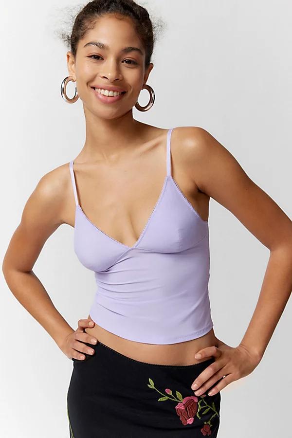 Out From Under Je Taime Mesh Cropped Cami Womens at Urban Outfitters Product Image