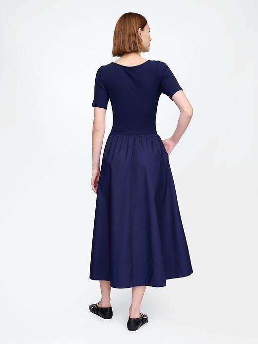 Mixed Media Modern Rib Maxi Dress Product Image