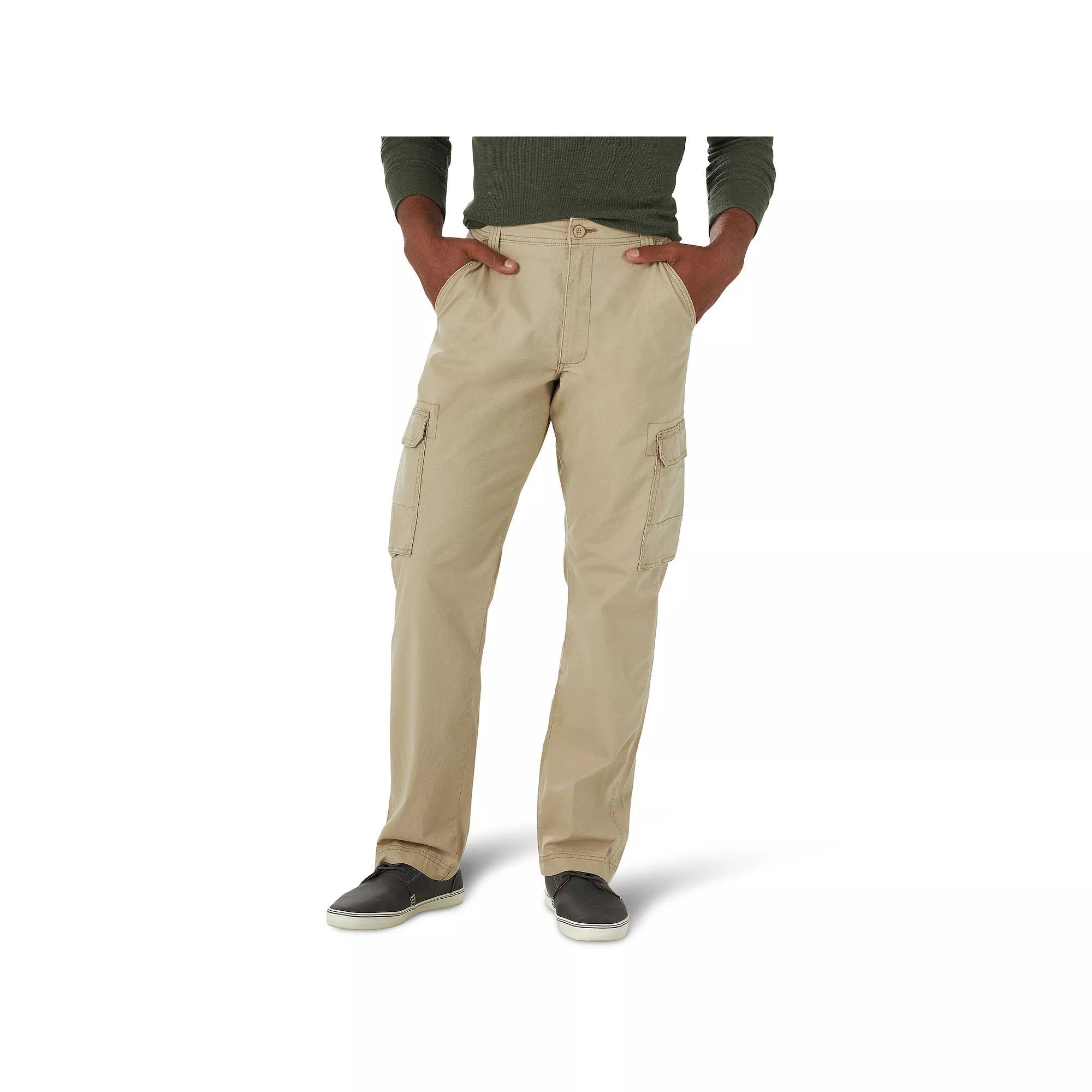 Big & Tall Wrangler Foundation Cargo Jeans, Mens Green Product Image
