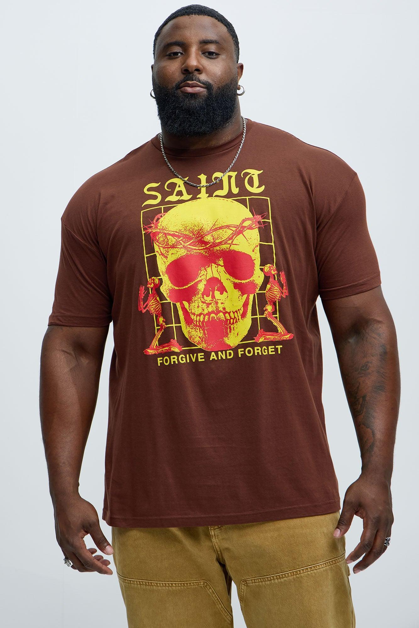 Saint Forgive And Forget Short Sleeve Tee - Brown Product Image