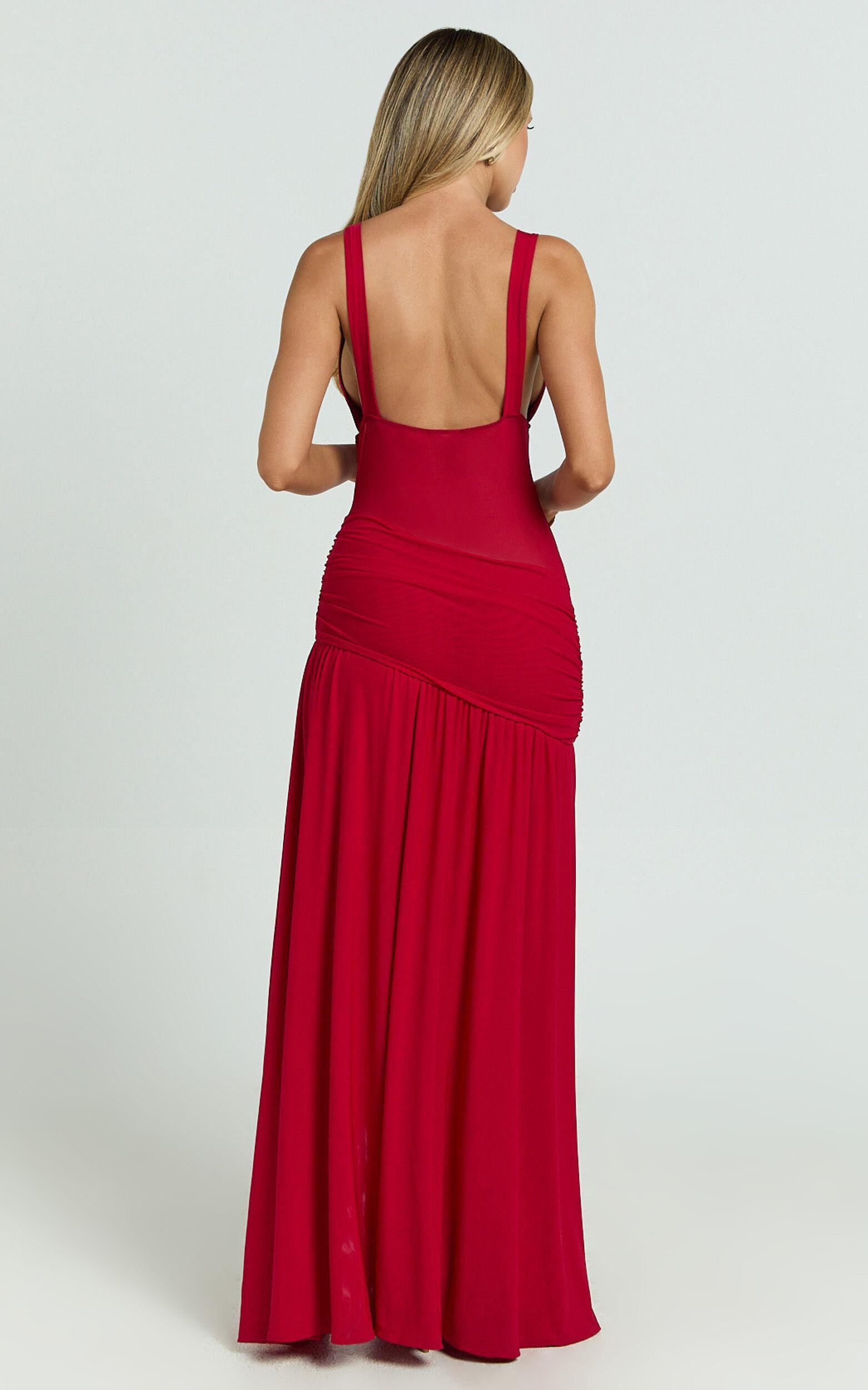 Runaway The Label - Denver Maxi Dress in Red Product Image