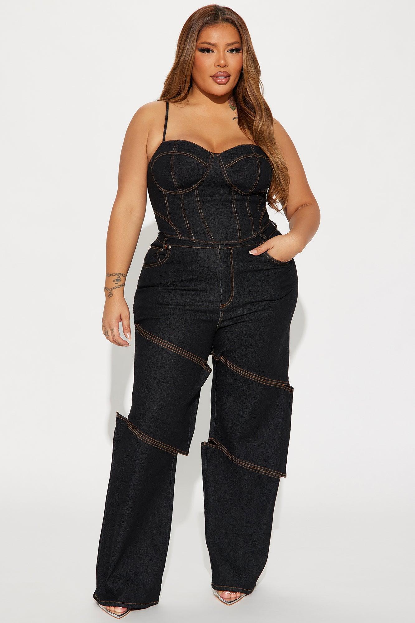 Jenny Denim Pant Set - Dark Wash Product Image