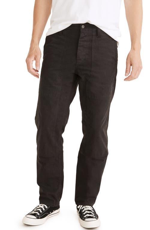 Madewell Men's Relaxed Straight Leg Workwear Pants in Black Coal at Nordstrom, Size 3232 Product Image