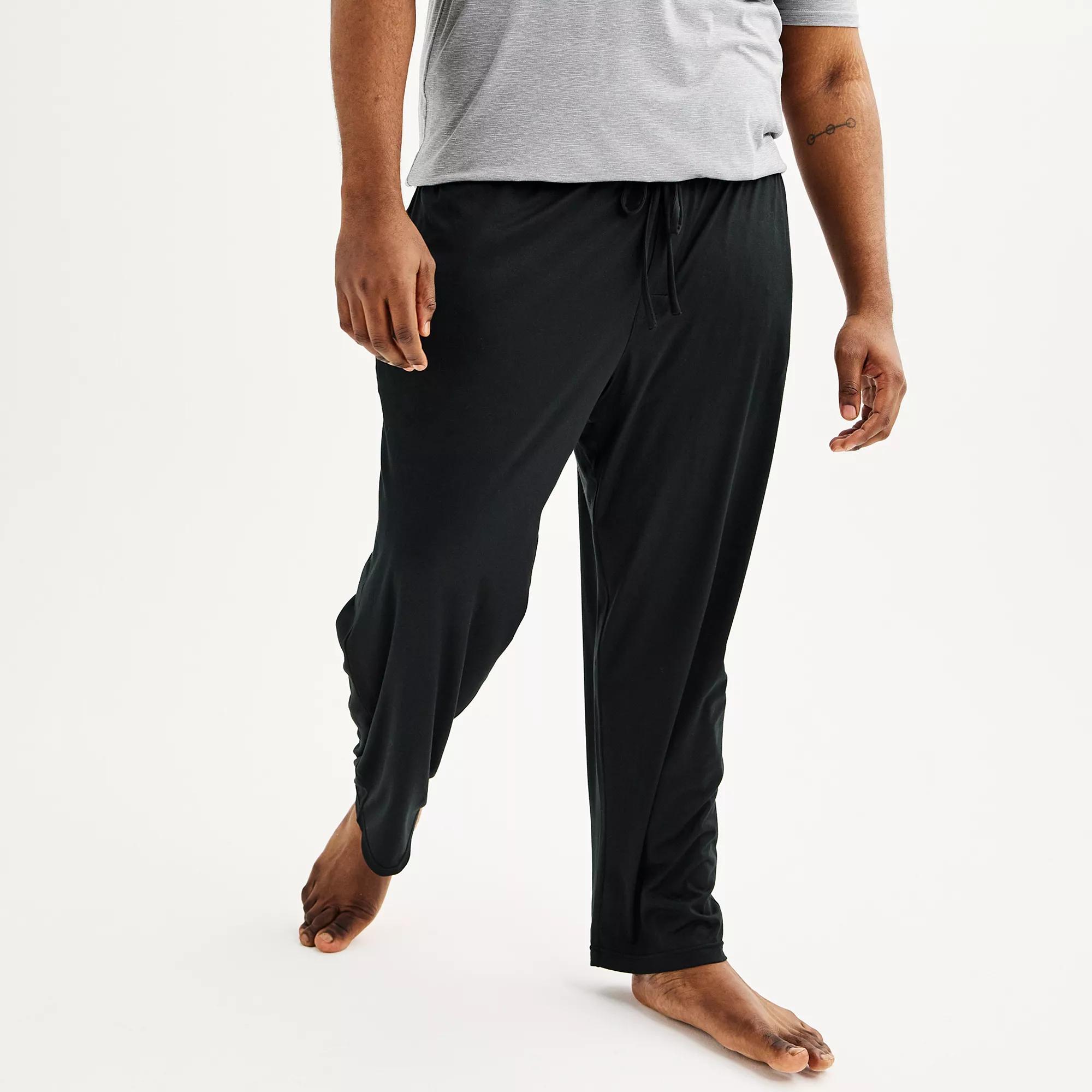 Big & Tall Sonoma Goods For Life® Supersoft Pajama Pants, Men's, Size: 2XB, Black Product Image