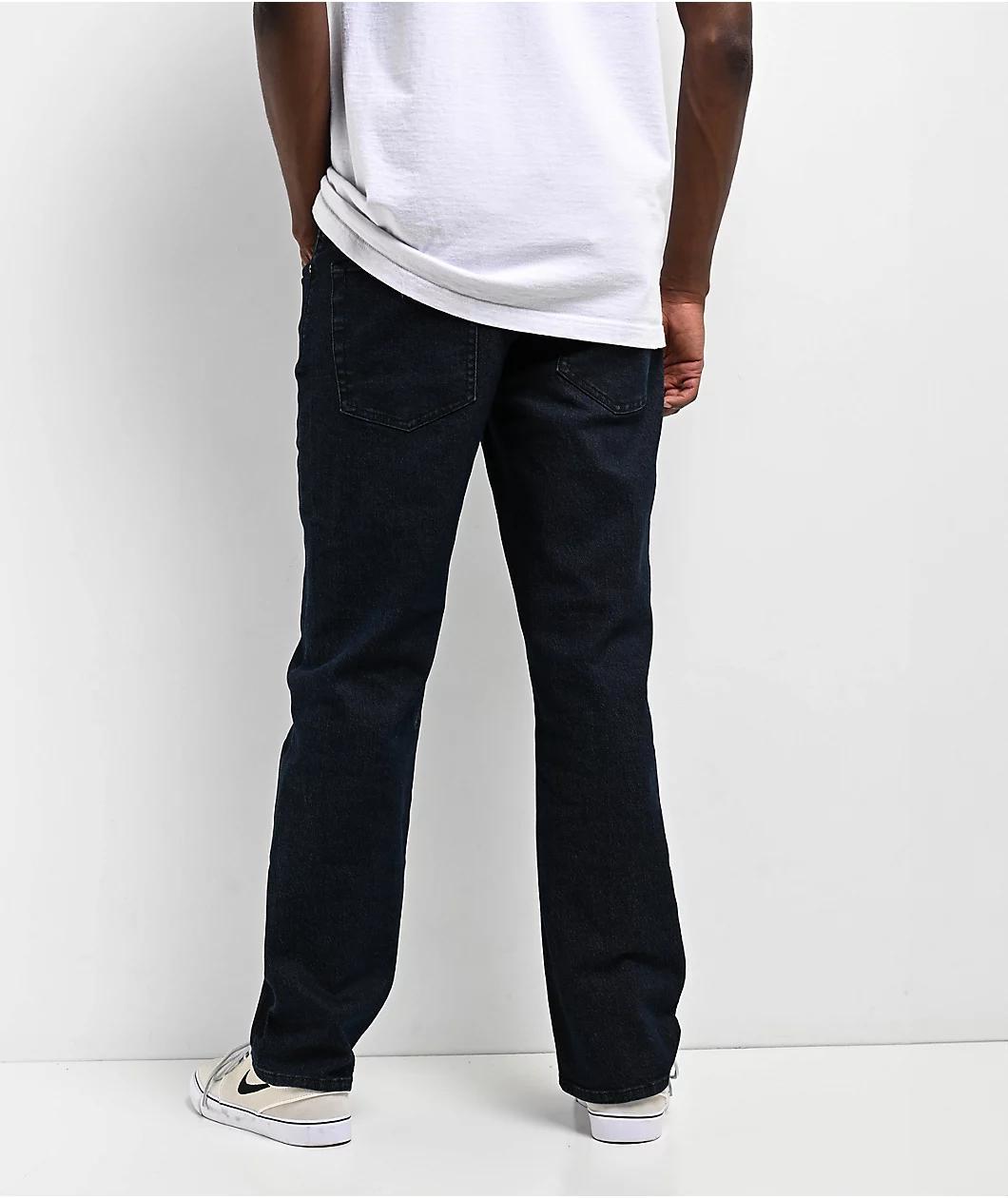Volcom Solver Dark Blue Denim Jeans Product Image