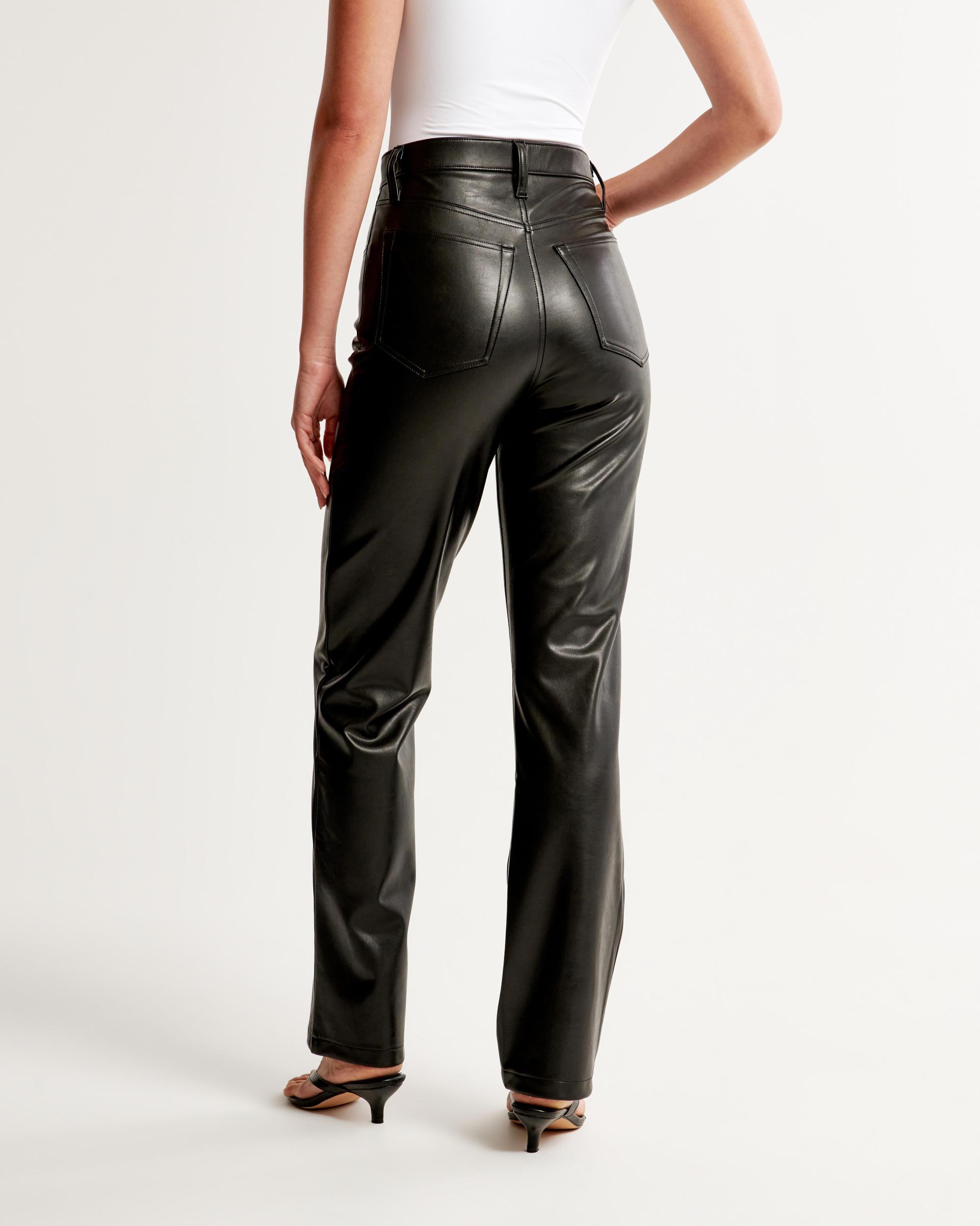 Vegan Leather 90s Straight Pant Product Image