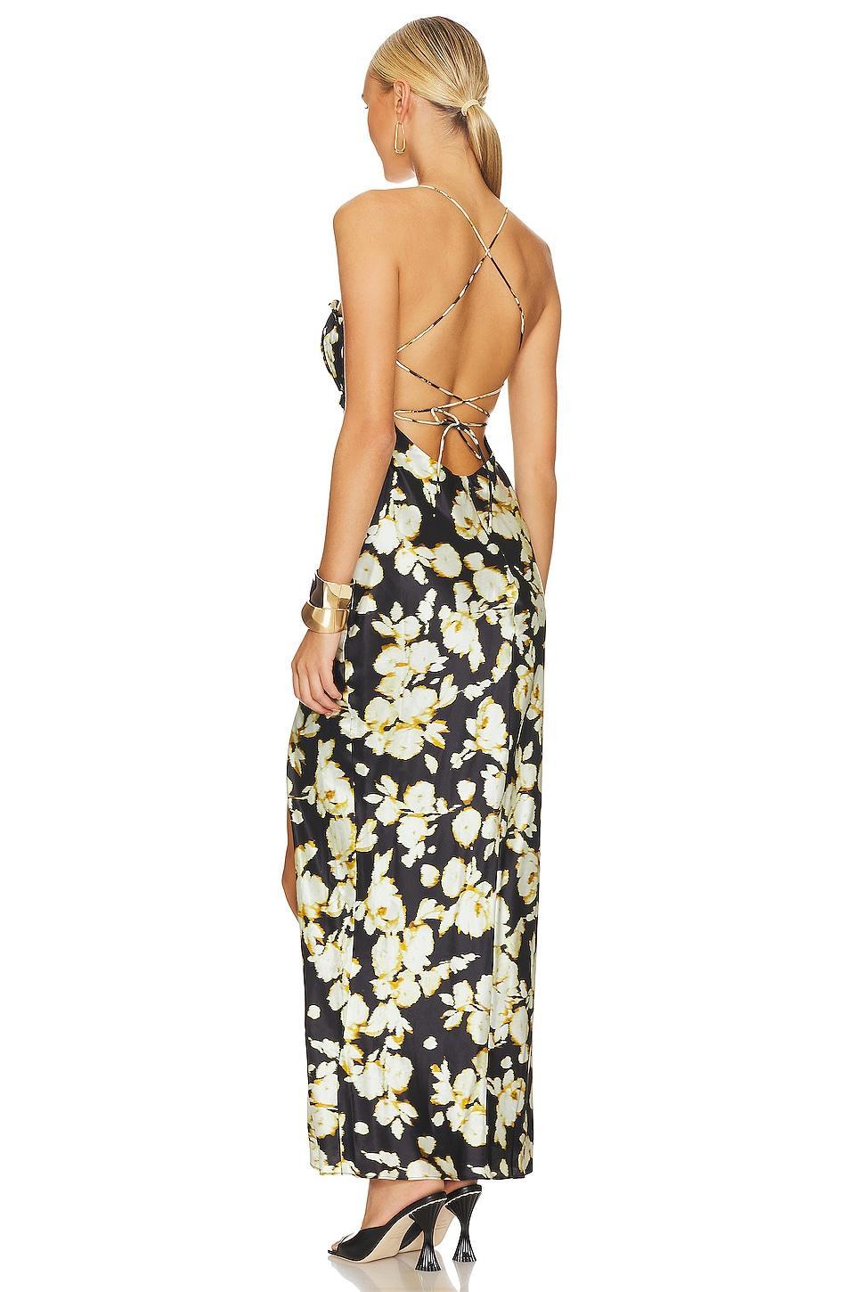 Baro Ruched Bust Open Back Gown NICHOLAS Product Image