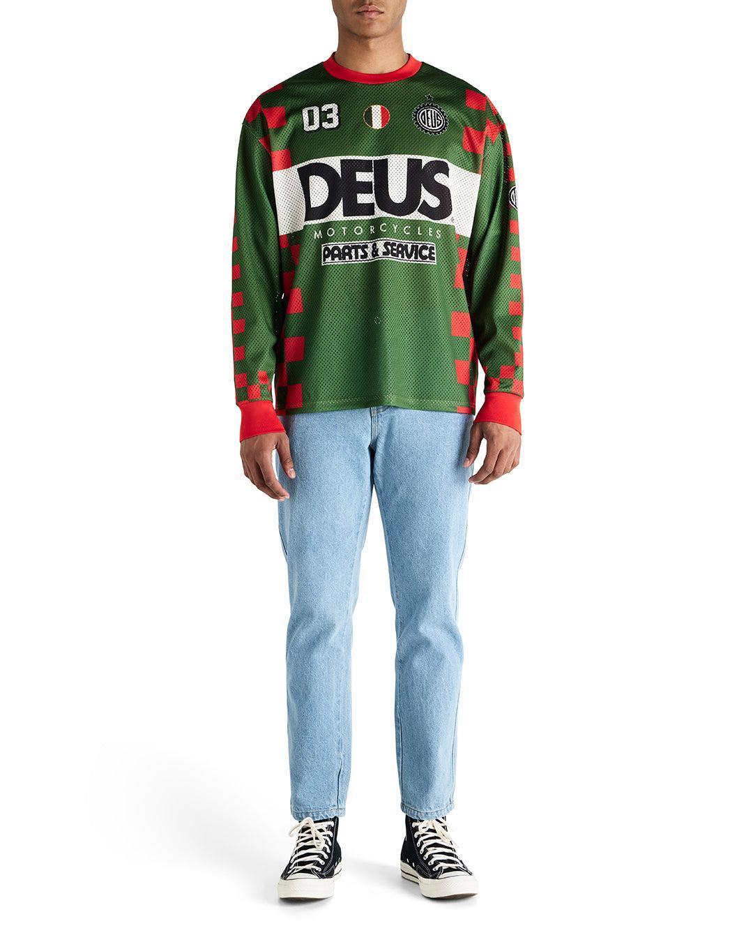 Overlap Moto Jersey - Green Bee Product Image