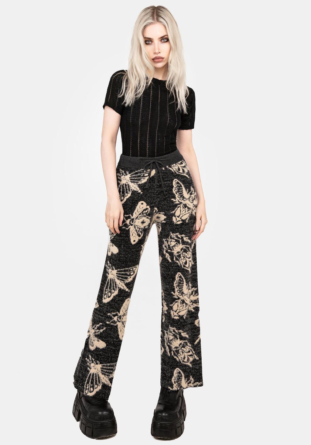 Silkmoth Knit Wide Leg Sweatpants Product Image