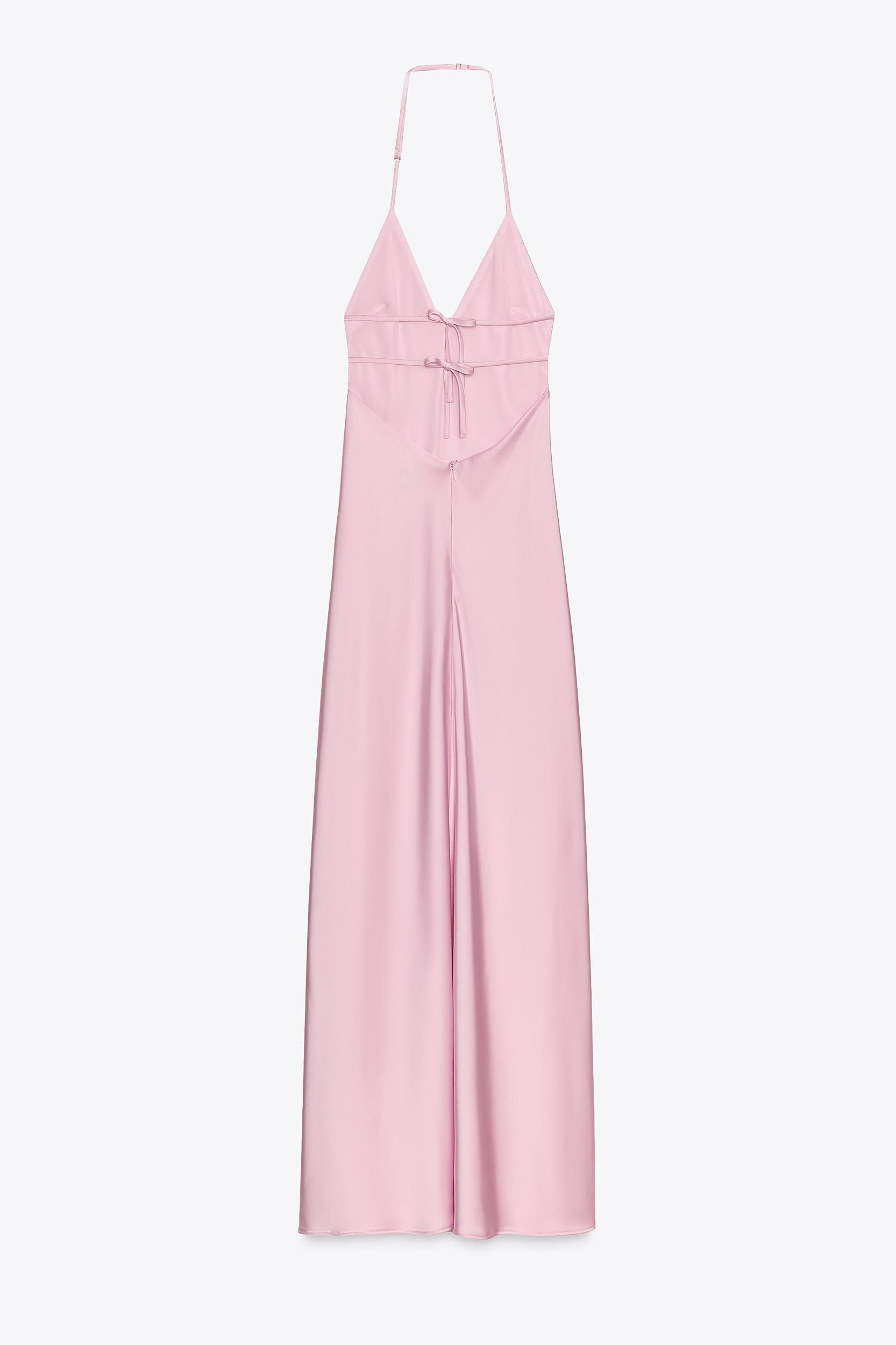 SATIN MIDI DRESS Product Image