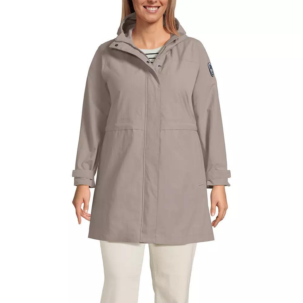 Plus Size Lands' End Squall Hooded Waterproof Raincoat, Women's, Size: 1XL, Deep  Blue Product Image